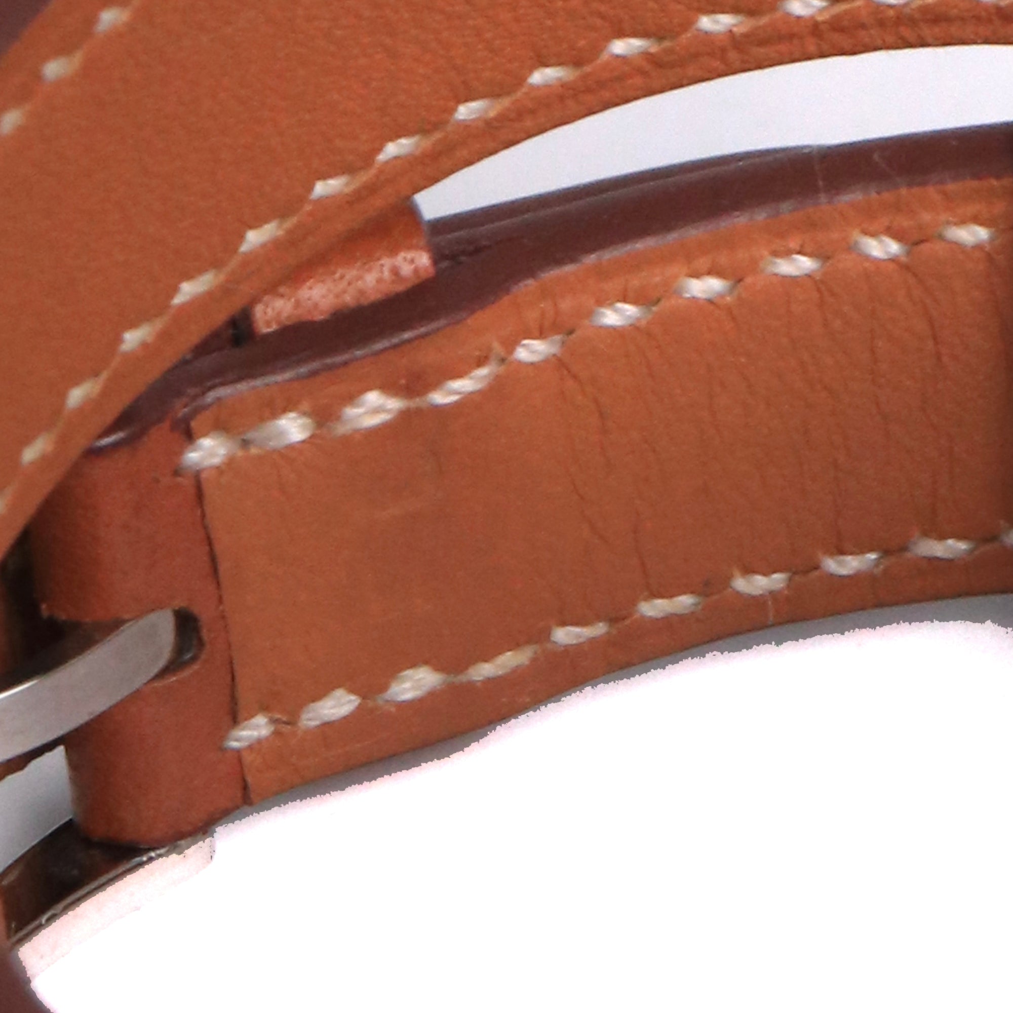 HERMÈS - Kelly watch in brown leather