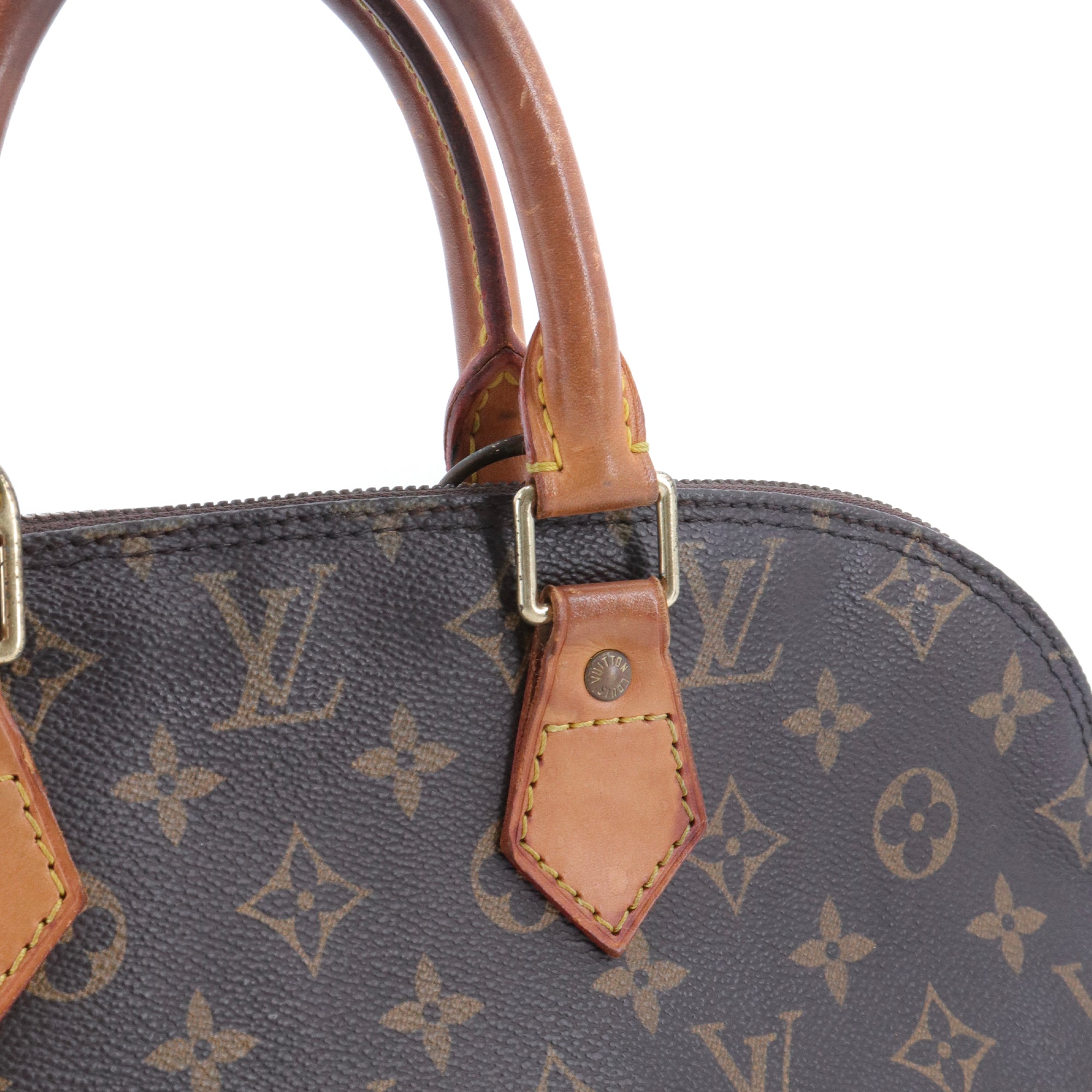 LOUIS VUITTON - Sac à main Alma PM Louis Vuitton en toile monogrammée vintage