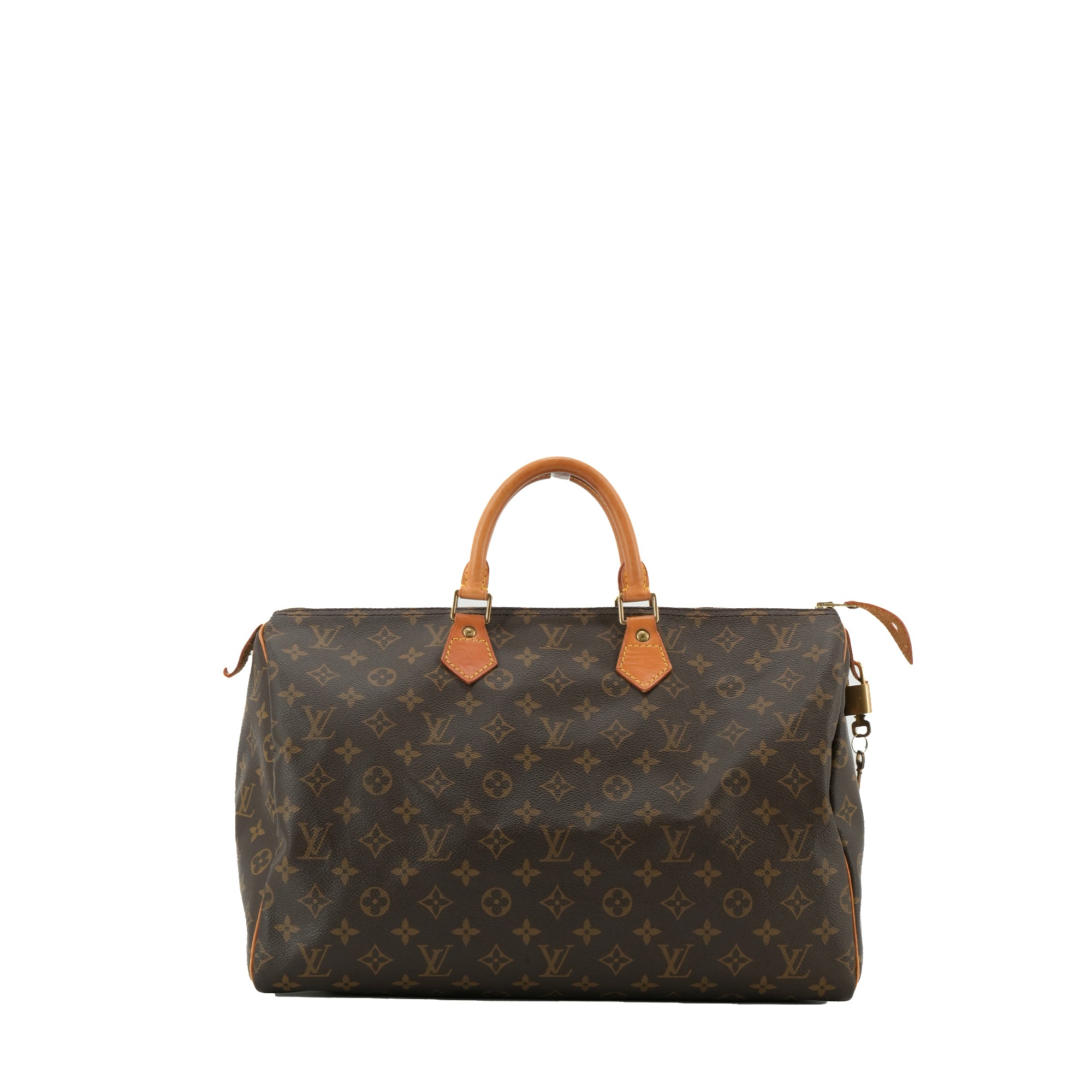 LOUIS VUITTON - Sac à main Speedy 40 Louis Vuitton en toile monogrammée vintage