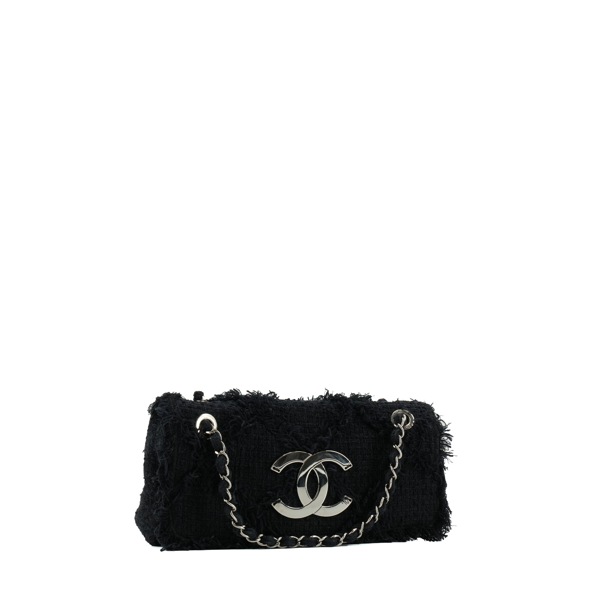 CHANEL - Chanel Natura shoulder bag in vintage navy tweed