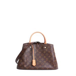 LOUIS VUITTON - Sac à main Montaigne MM Louis Vuitton en toile monogrammée
