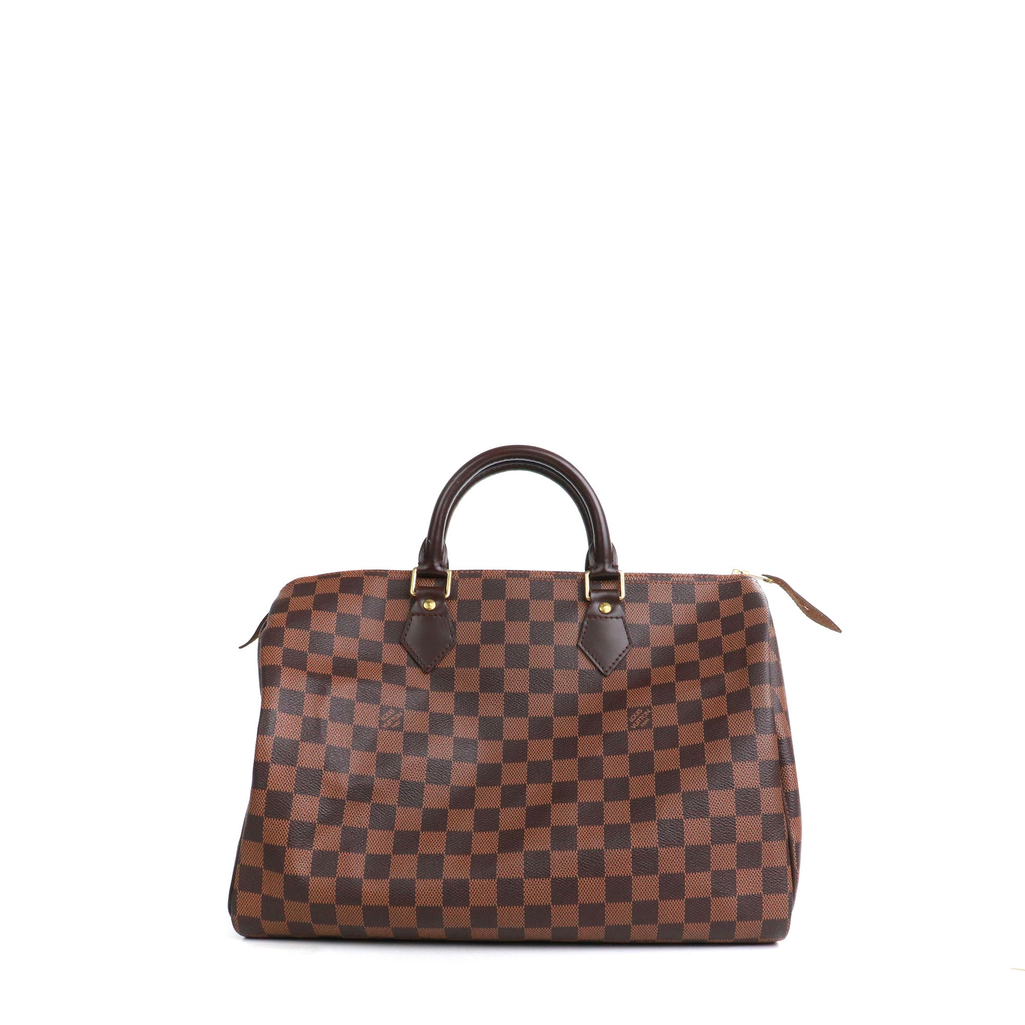 LOUIS VUITTON - Louis Vuitton Speedy 35 shoulder bag in Damier Ébène canvas