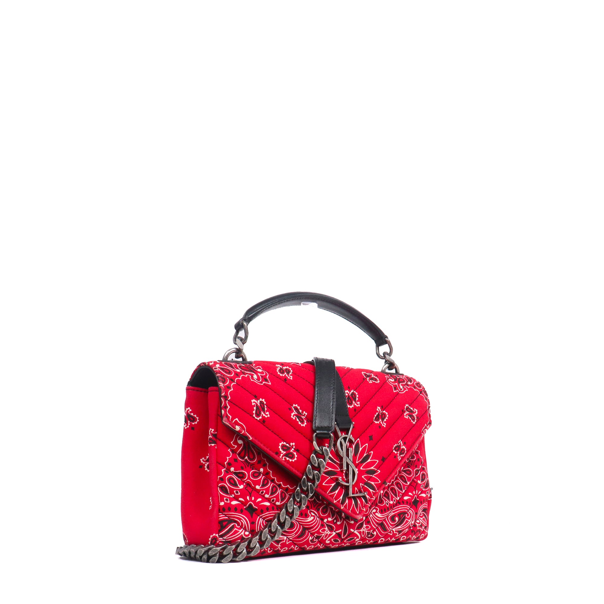 SAINT LAURENT - College Medium shoulder bag in black leather