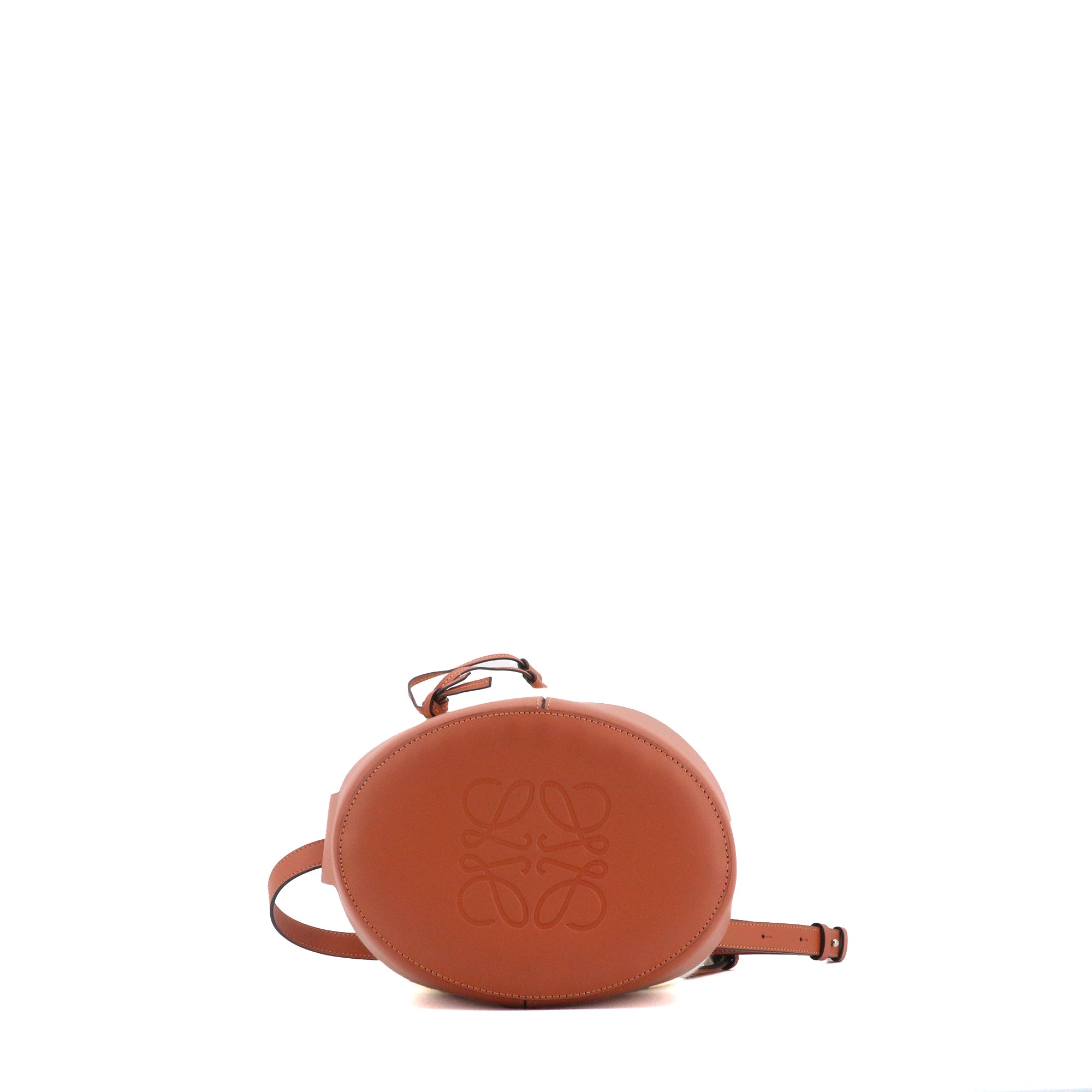 LOEWE - Sac à bandoulière Balloon Loewe en toile et cuir marron