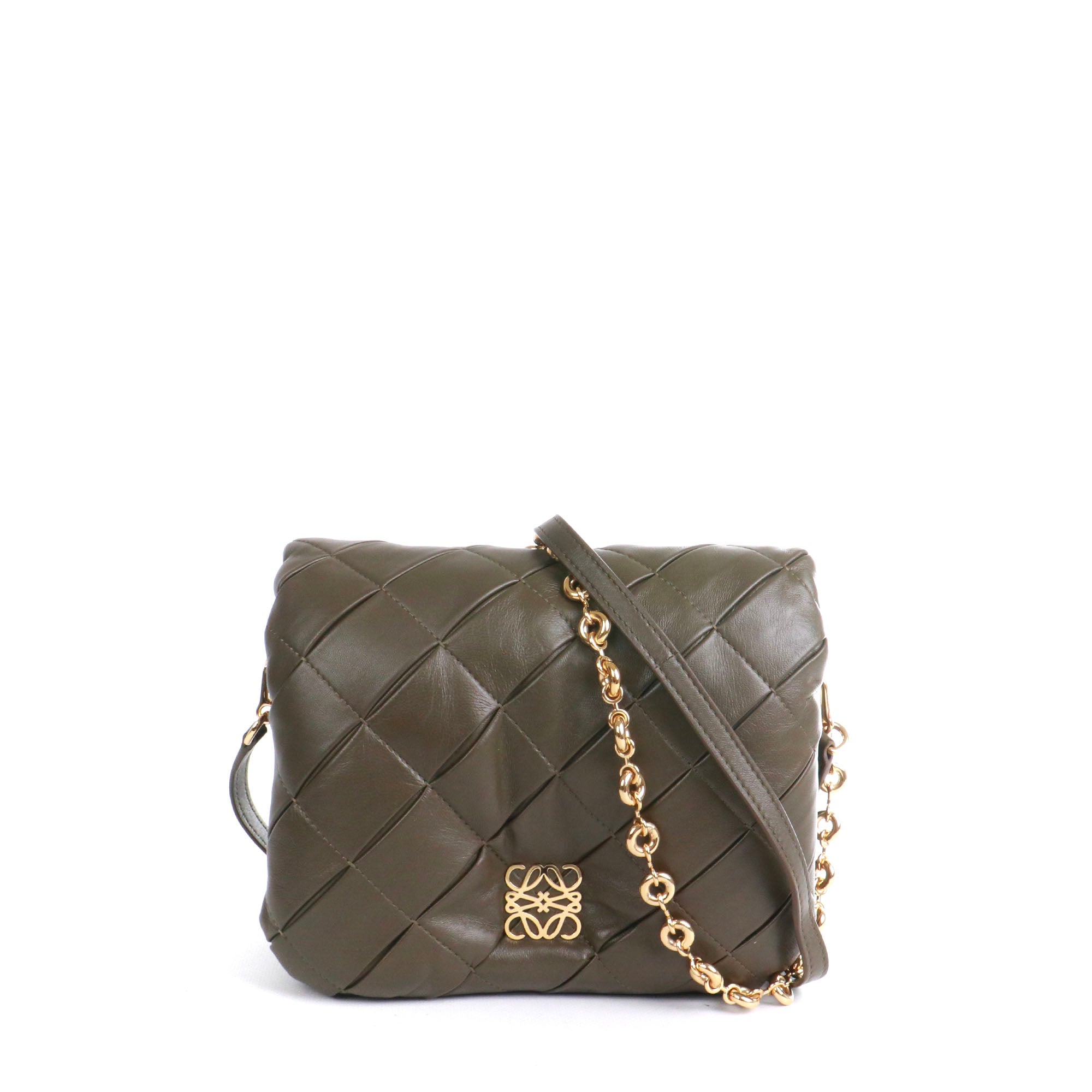 LOEWE - Flamenco Clutch shoulder bag in peach pink leather