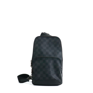 LOUIS VUITTON - Sac à bandoulière Avenue Slingbag NM Louis Vuitton en toile damier graphite