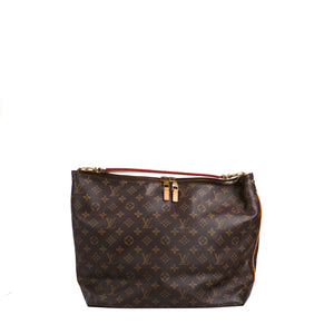 LOUIS VUITTON - Sac cabas Sully Louis Vuitton en toile enduite monogrammée marron