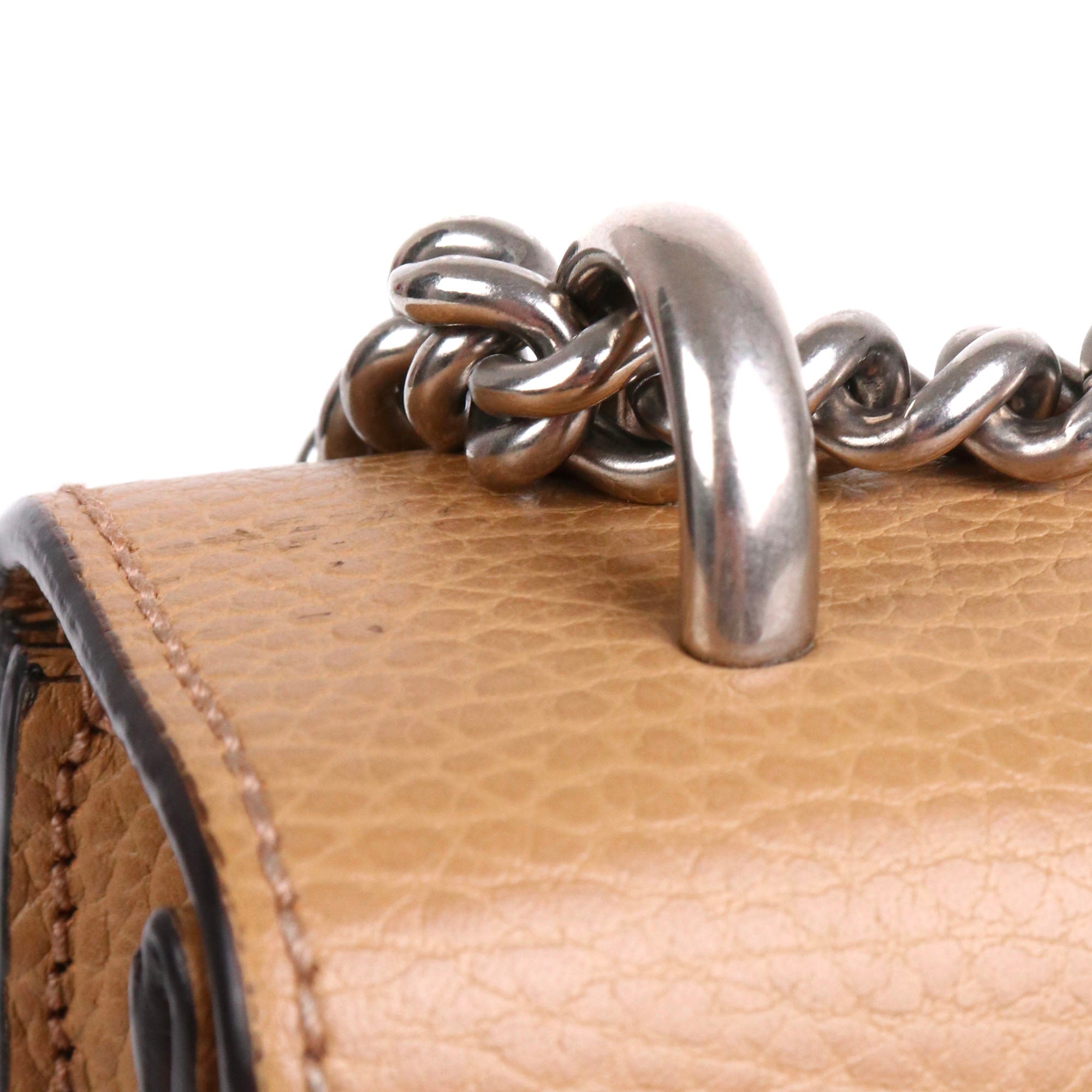 GUCCI - Sac à épaule Dionysus Petite Taille Gucci en cuir marron