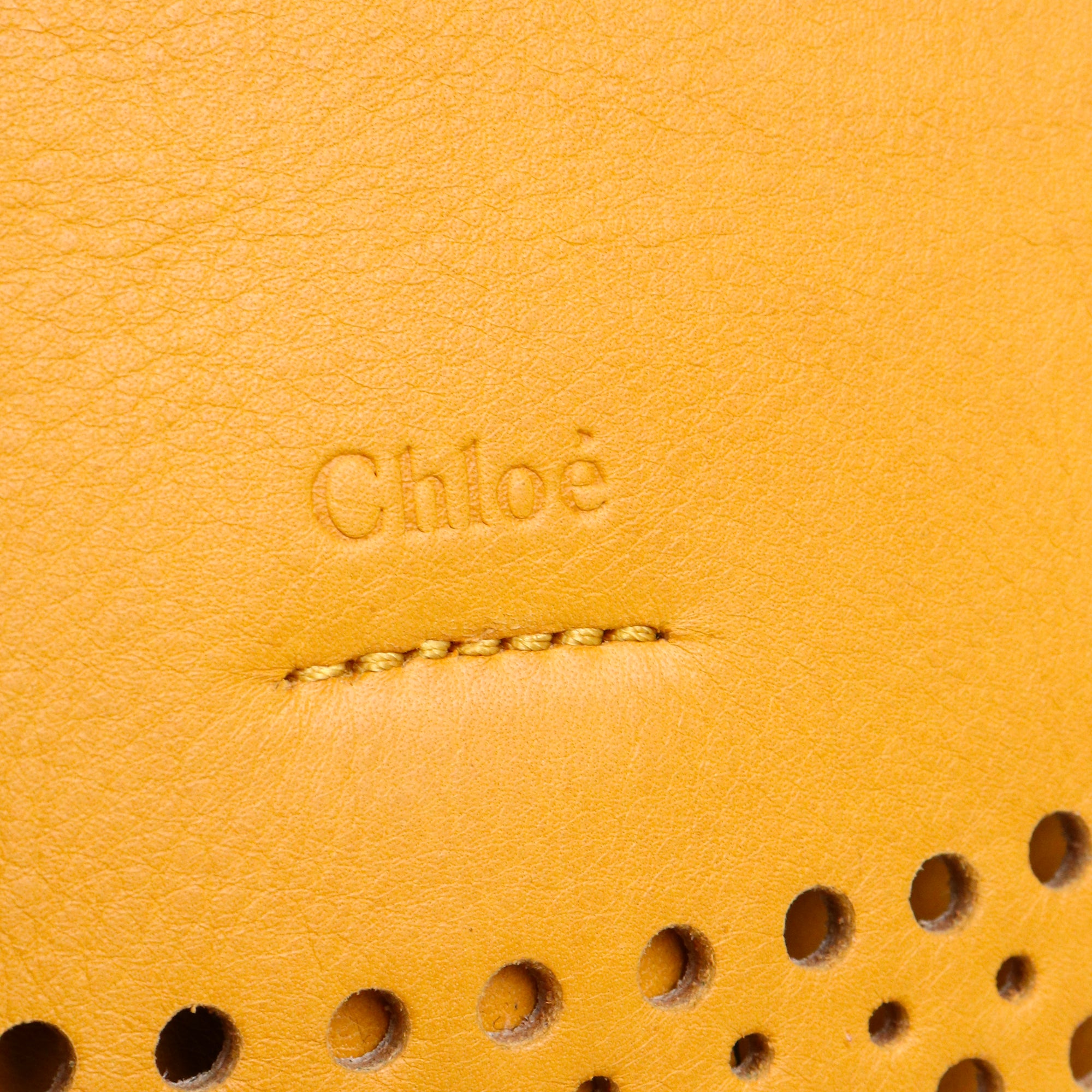 CHLOÉ - Sac à bandoulière Hudson Chloé en cuir jaune
