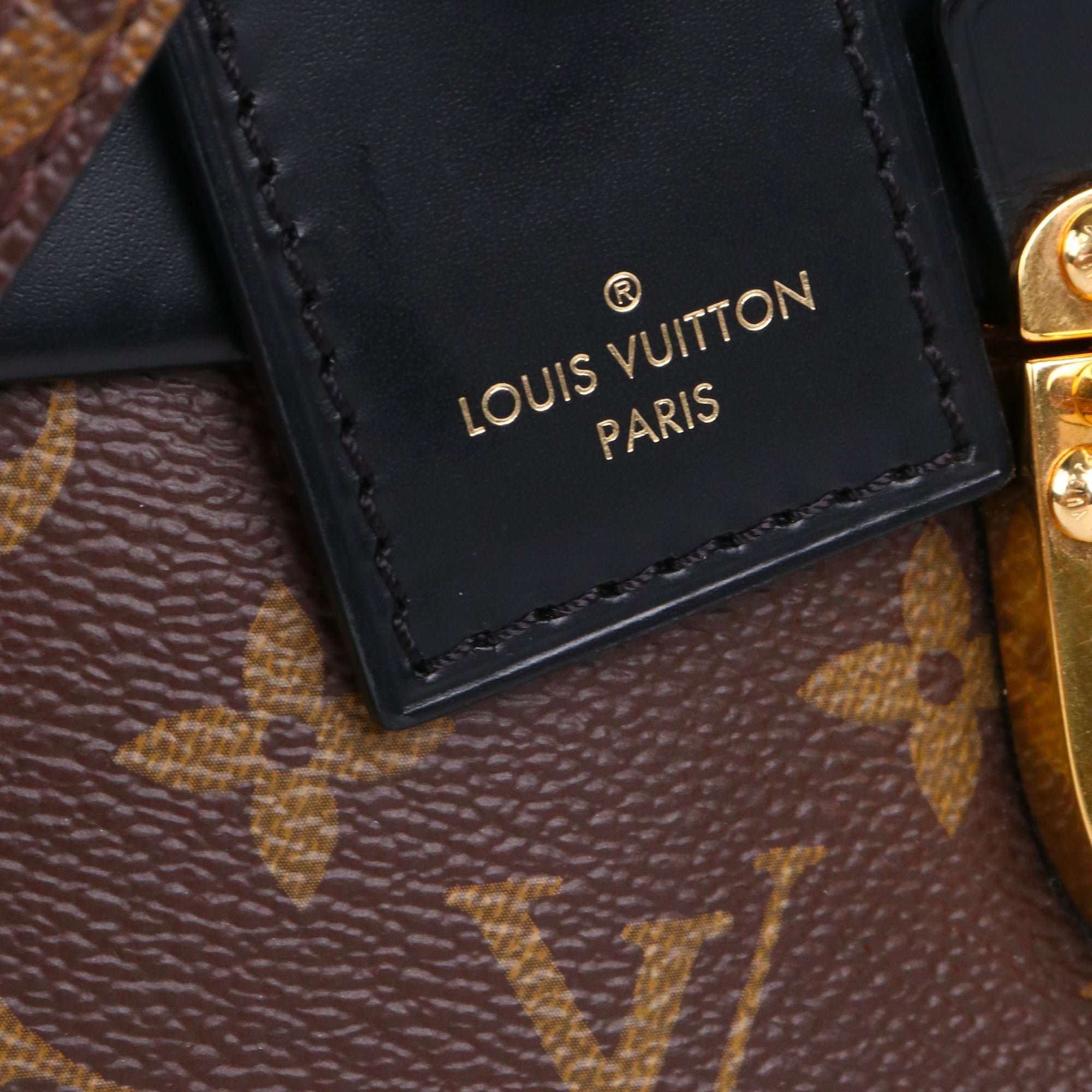 LOUIS VUITTON - Sac à bandoulière One Handle Flap Louis Vuitton en toile enduite et cuir lisse noir