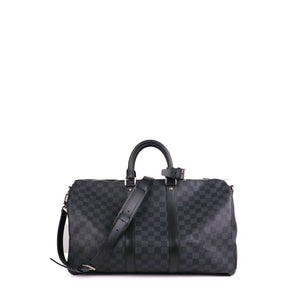 LOUIS VUITTON - Sac de voyage Keepall 45 Louis Vuitton en toile damier graphite