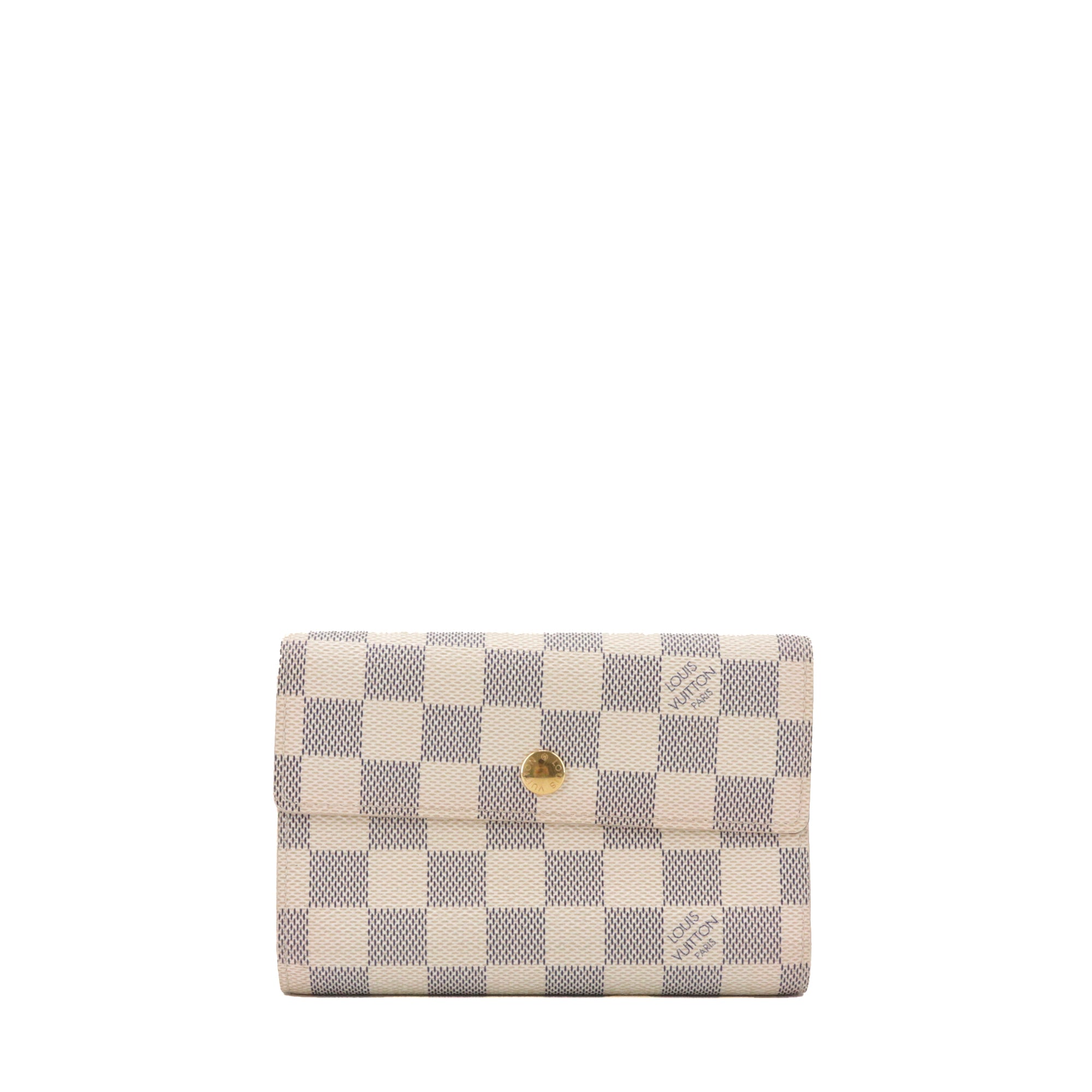 LOUIS VUITTON - Portefeuille Alexandra Louis Vuitton en toile damier azur