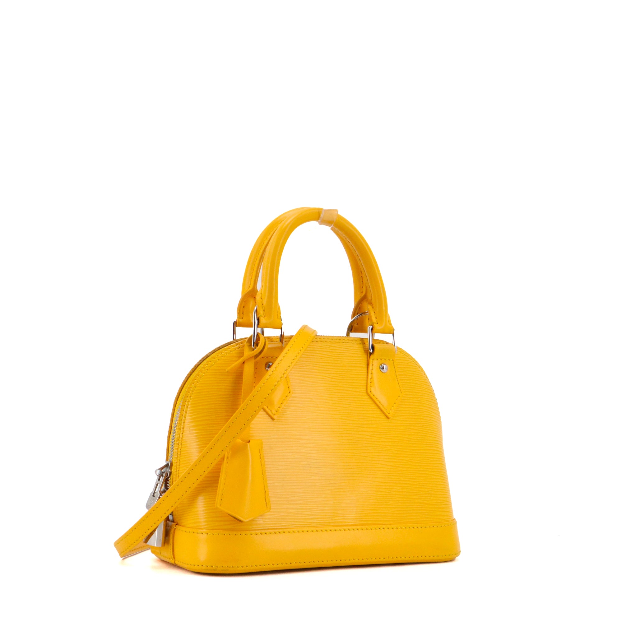 LOUIS VUITTON - Sac à bandoulière Alma BB Louis Vuitton en cuir épi jaune