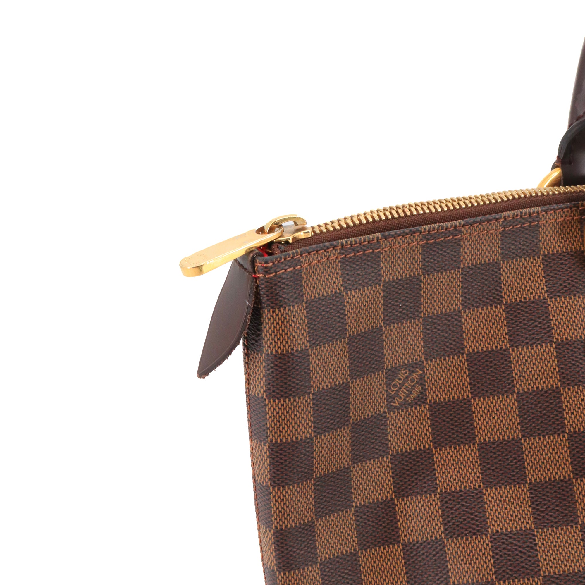 LOUIS VUITTON - Sac à main Saleya Louis Vuitton en toile damier ébène