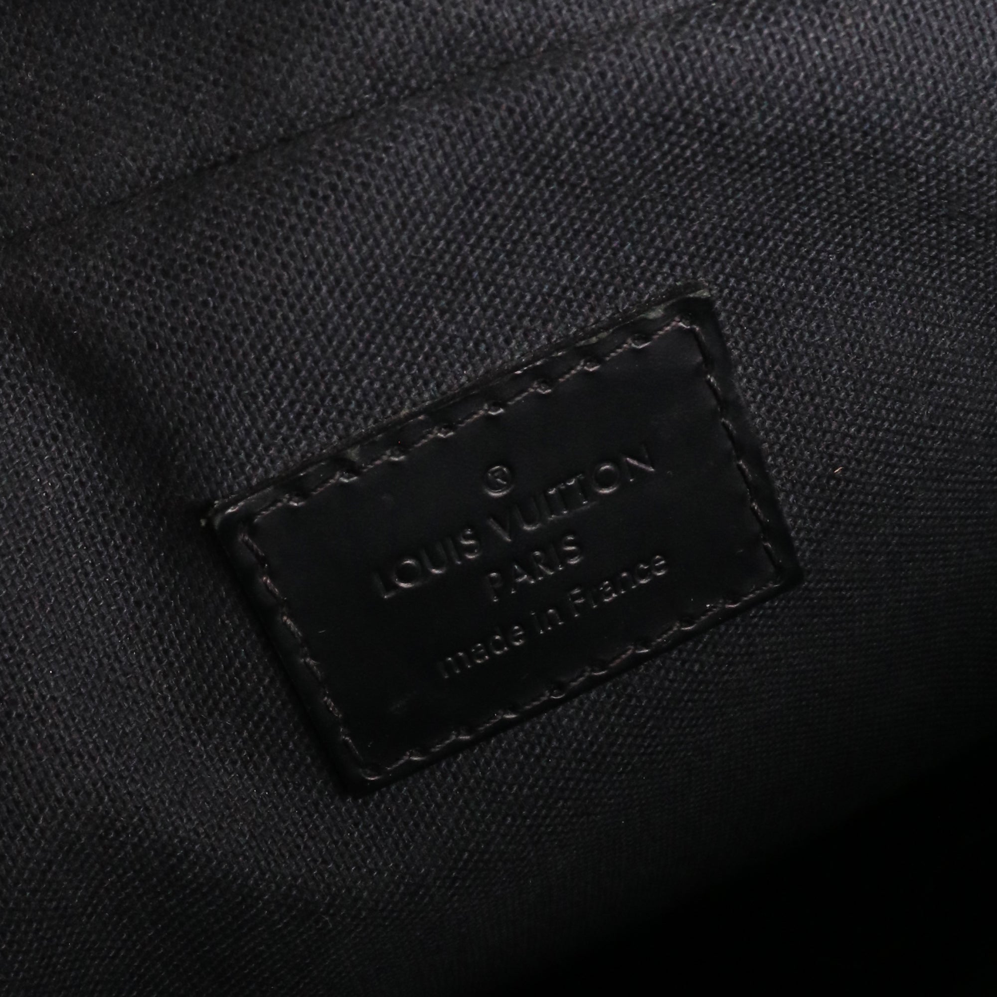 LOUIS VUITTON - Porte-documents Icare Louis Vuitton en toile enduite damier Graphite