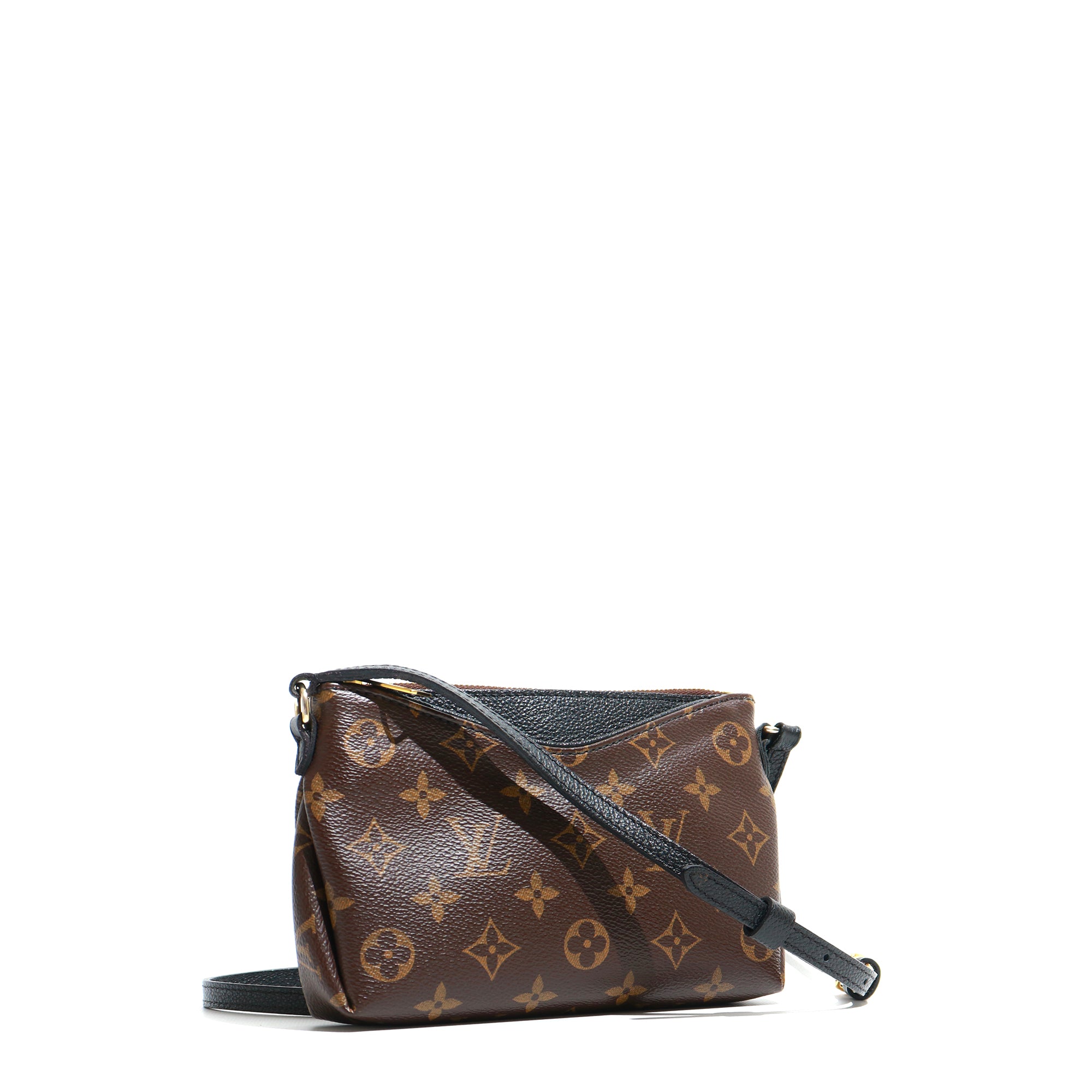 LOUIS VUITTON - Sac à bandoulière Pallas Monogram classique en cuir noir