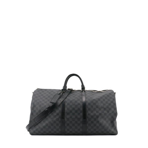 LOUIS VUITTON - Sac de voyage Keepall 55 Louis Vuitton en toile damier graphite