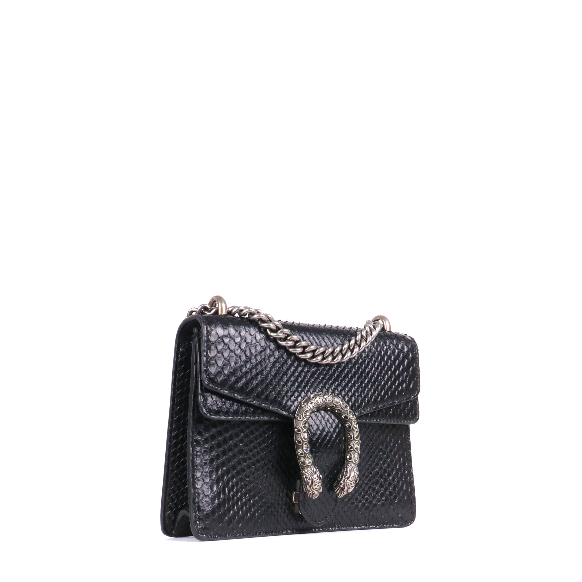 GUCCI - Sac à bandoulière Dionysus Gucci en python noir