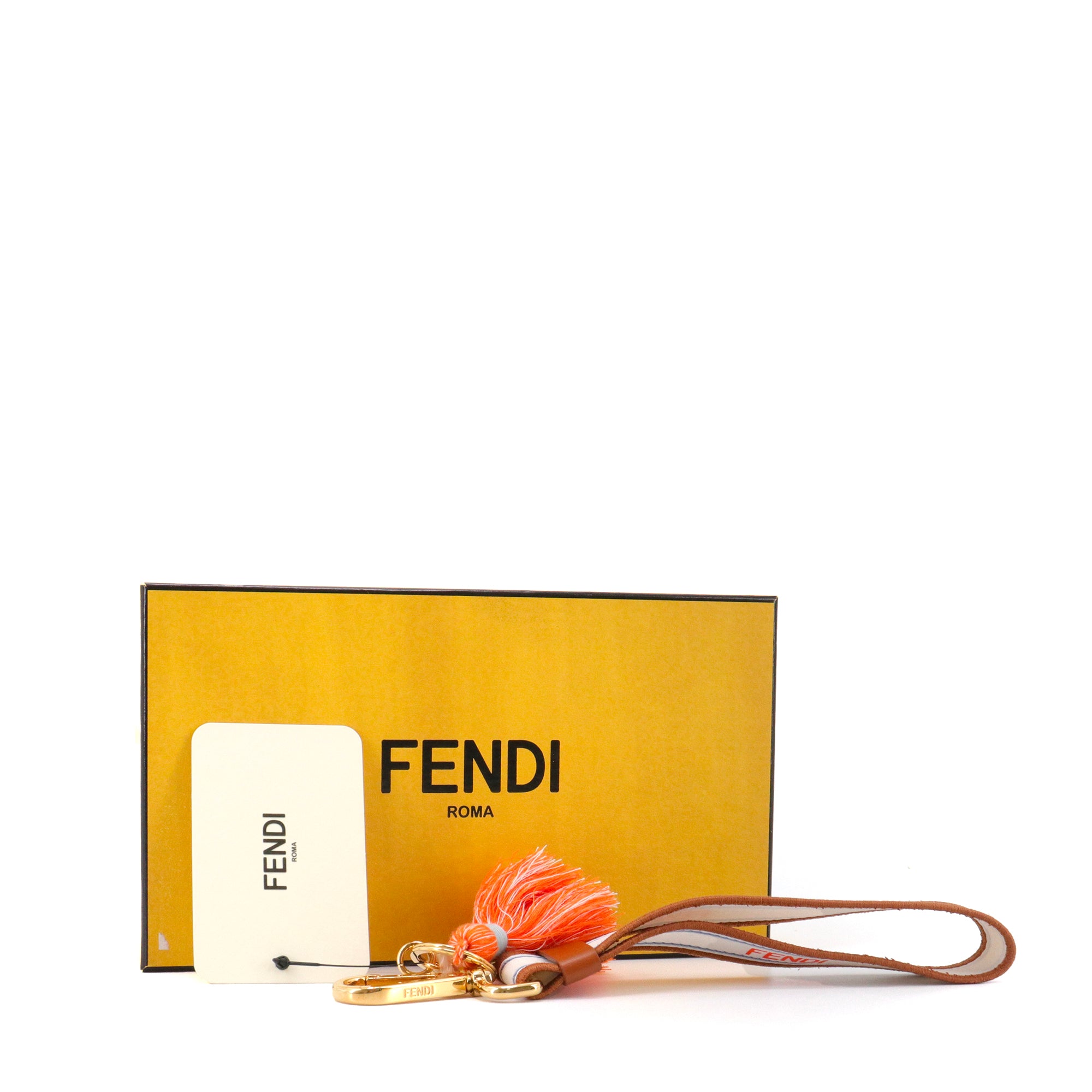 FENDI - Porte clés Fendi en toile multicolore
