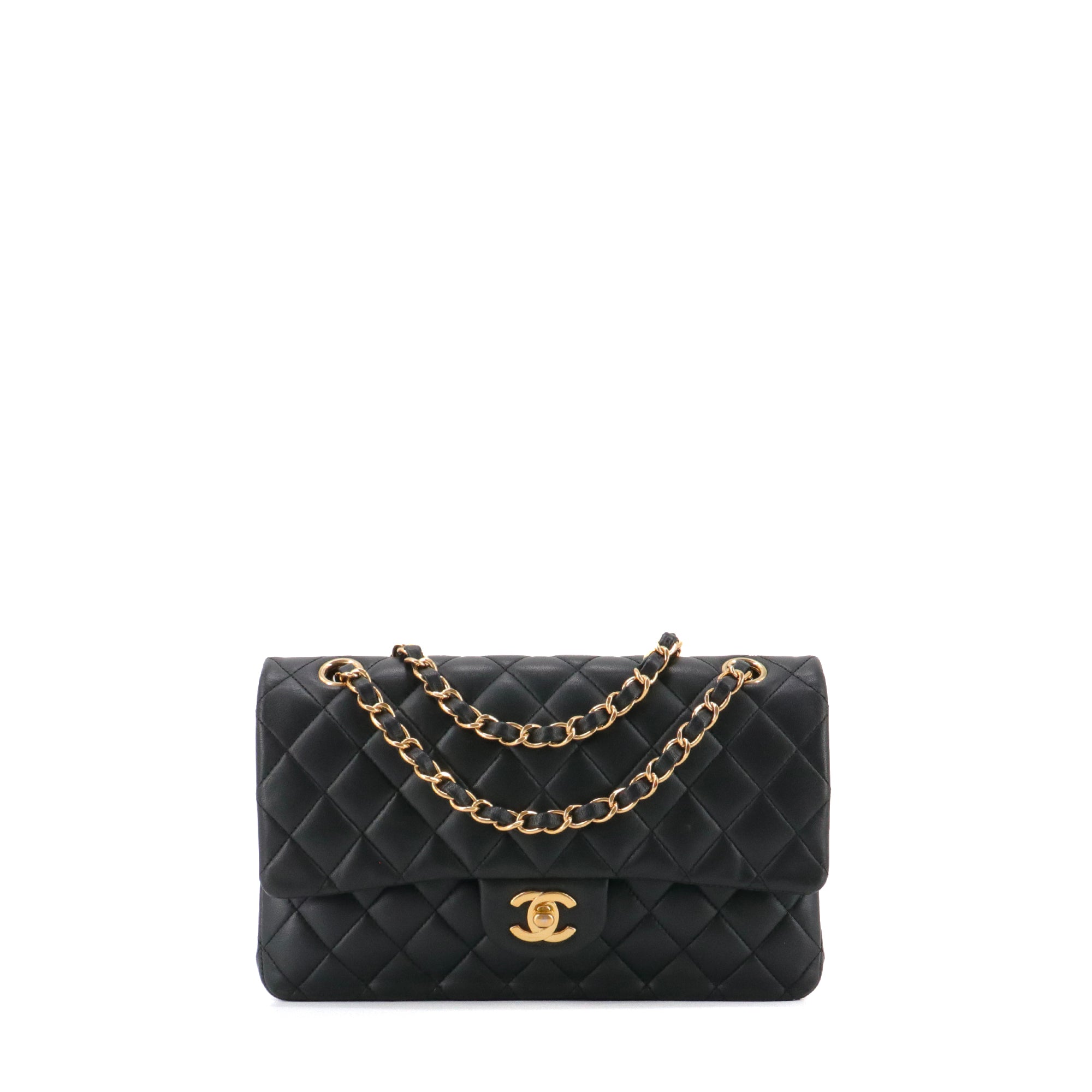 CHANEL - Sac à main Classique/Timeless 11.12 Chanel en cuir lisse noir