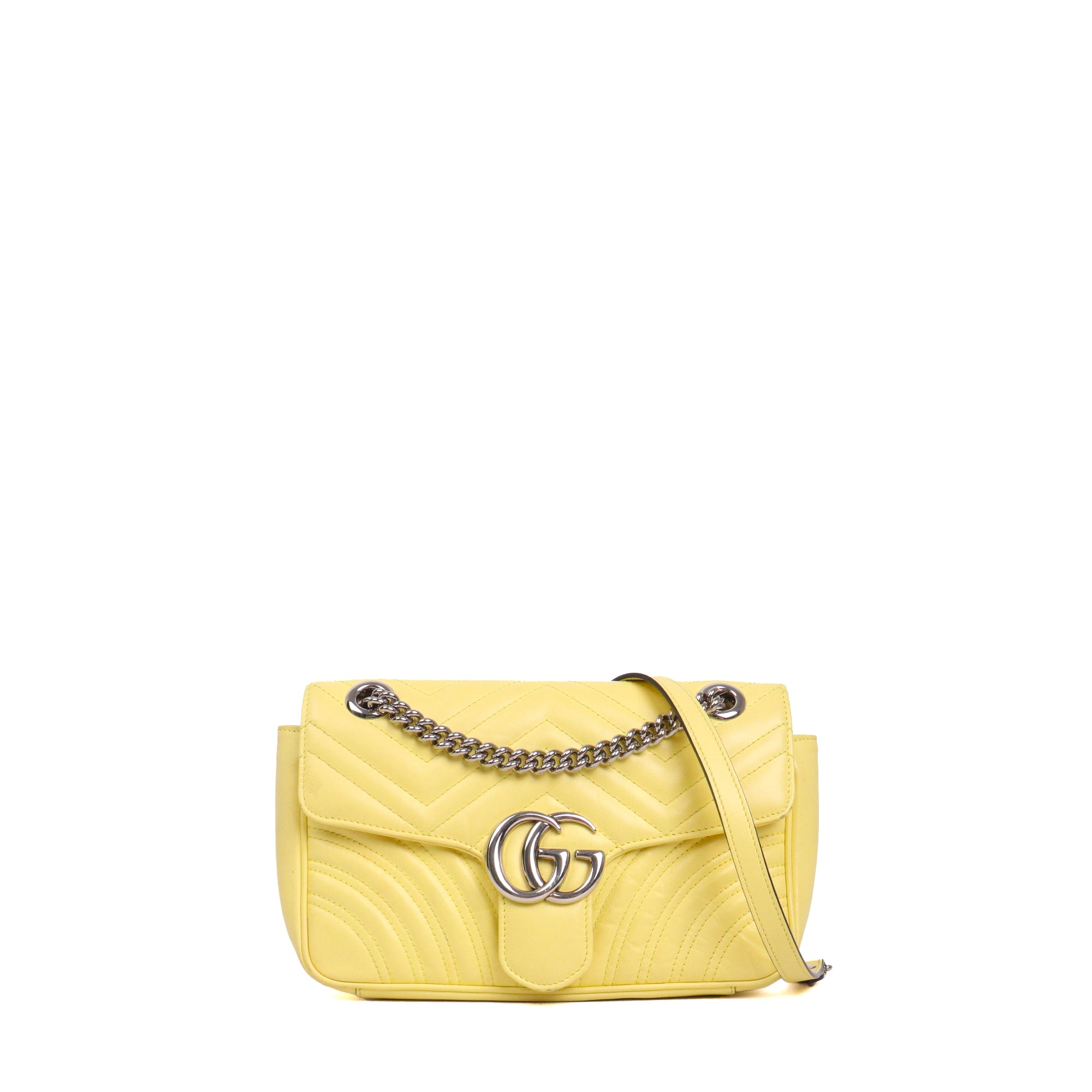GUCCI - Gucci Small Size GG Marmont shoulder bag in pink leather