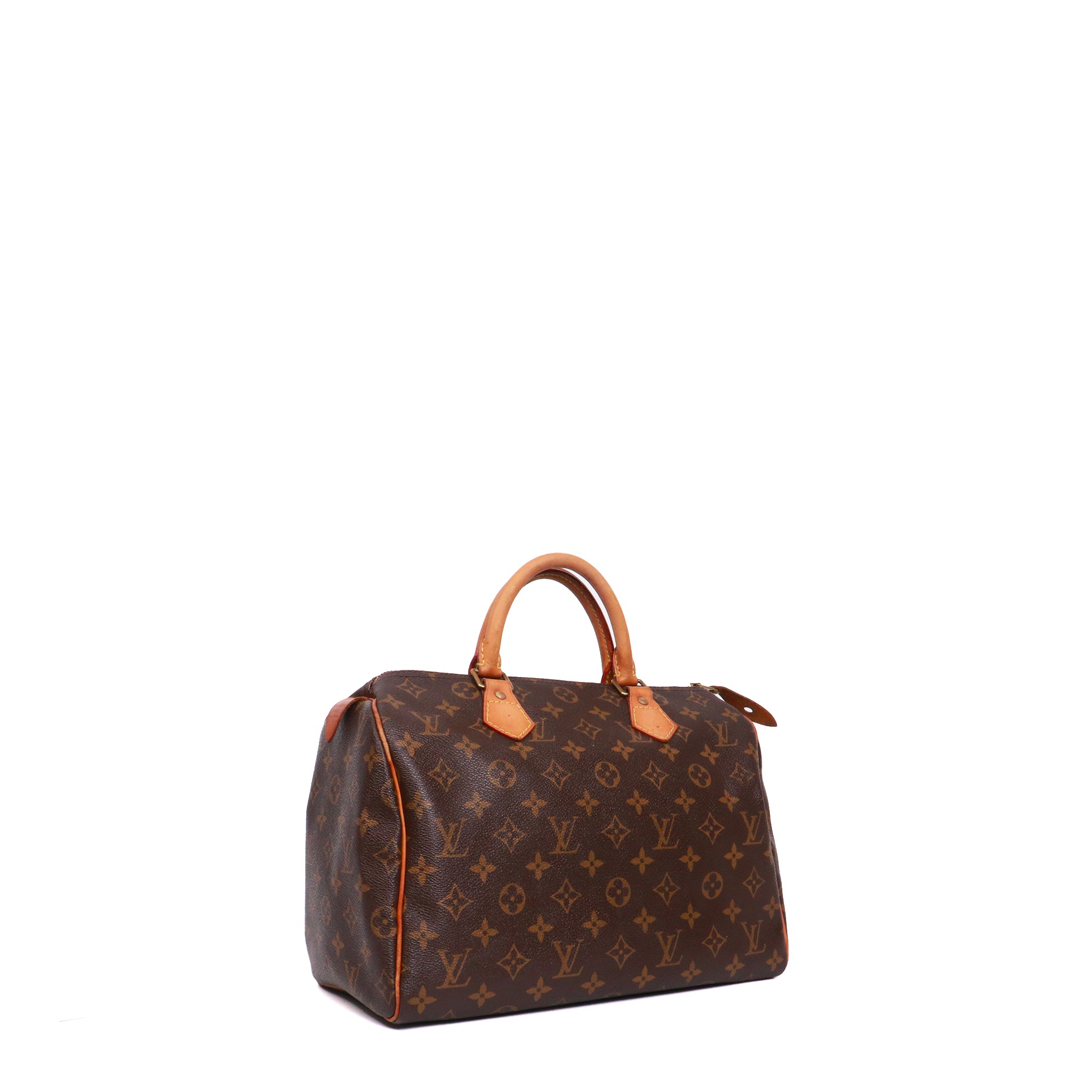 LOUIS VUITTON - Sac à main Speedy 30 Louis Vuitton en toile monogrammée