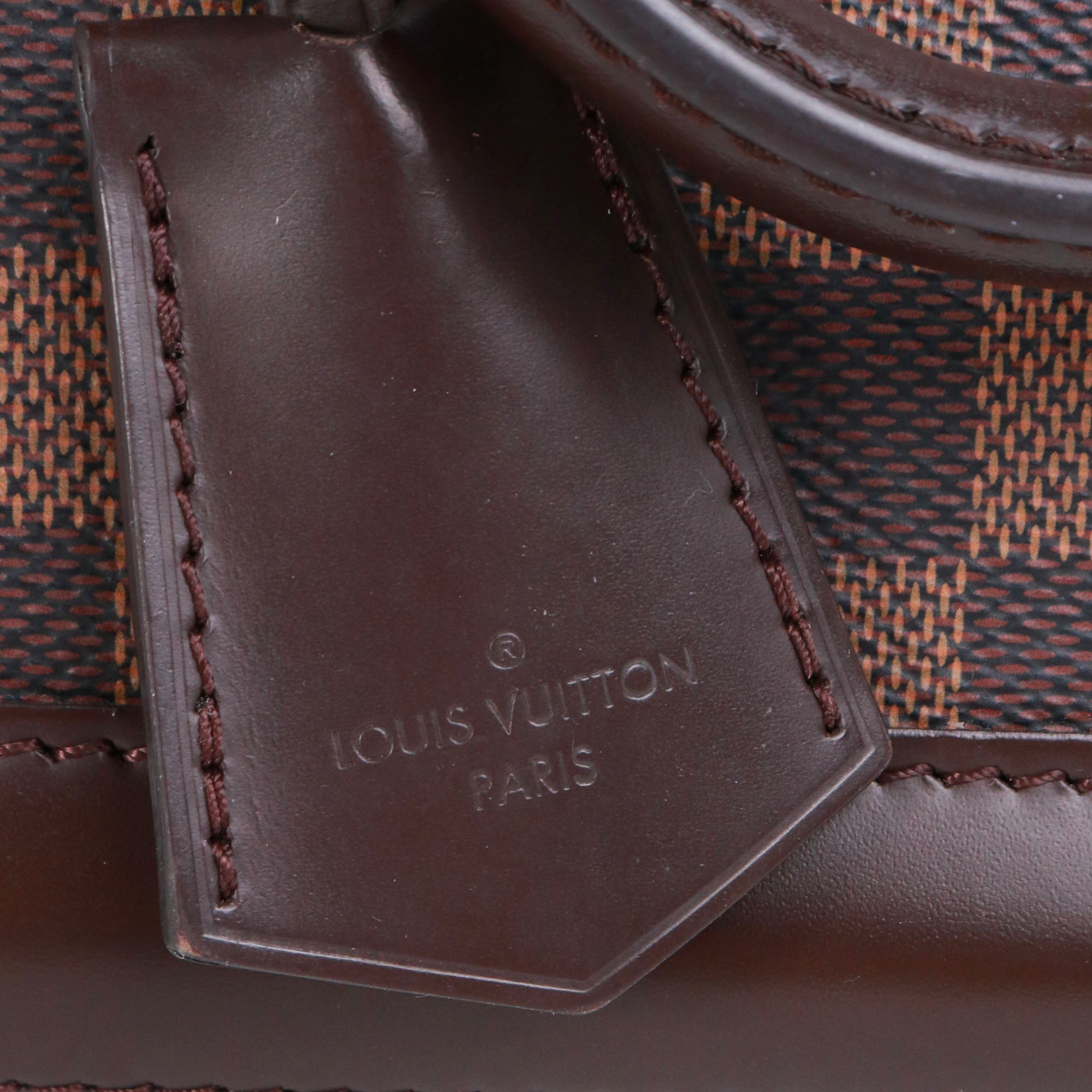 LOUIS VUITTON - Sac à bandoulière Alma BB Louis Vuitton en toile damier ébène