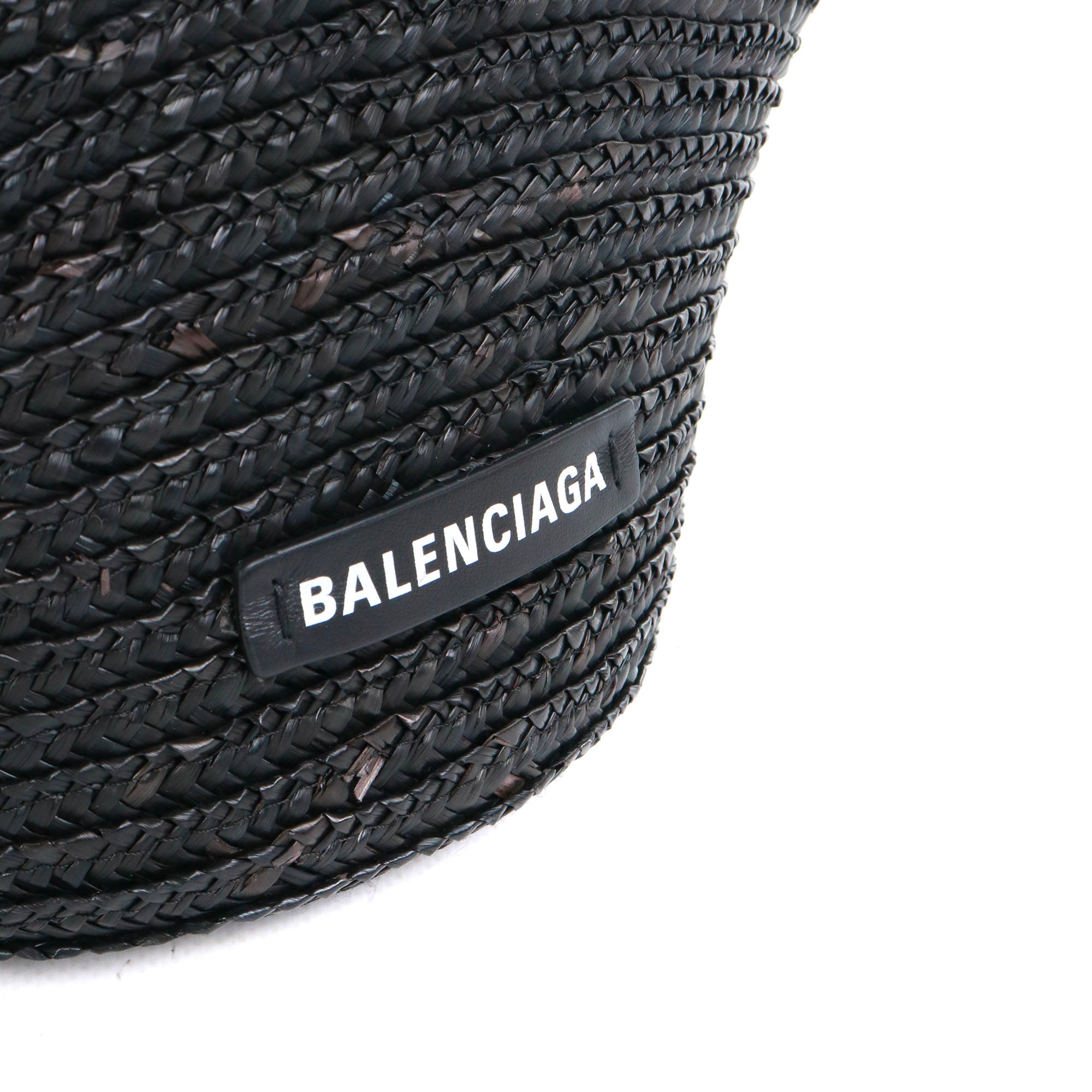 BALENCIAGA - Sac cabas Beach Medium Balenciaga en paille noire