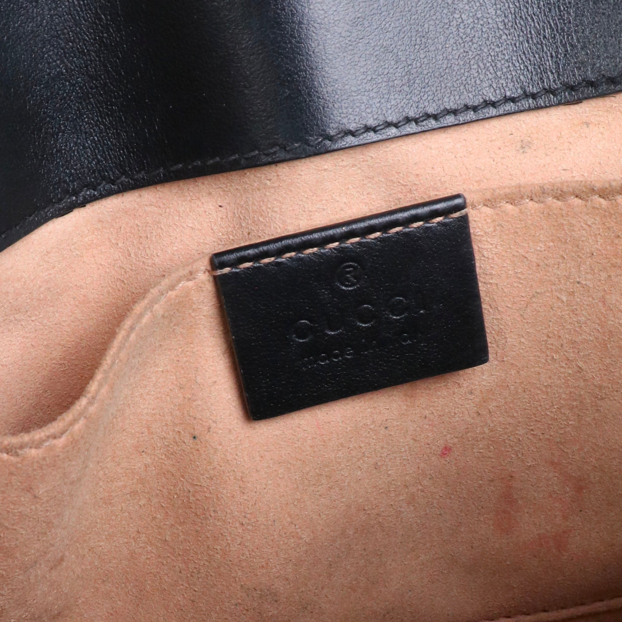 GUCCI - GG Marmont Small Size shoulder bag in black leather