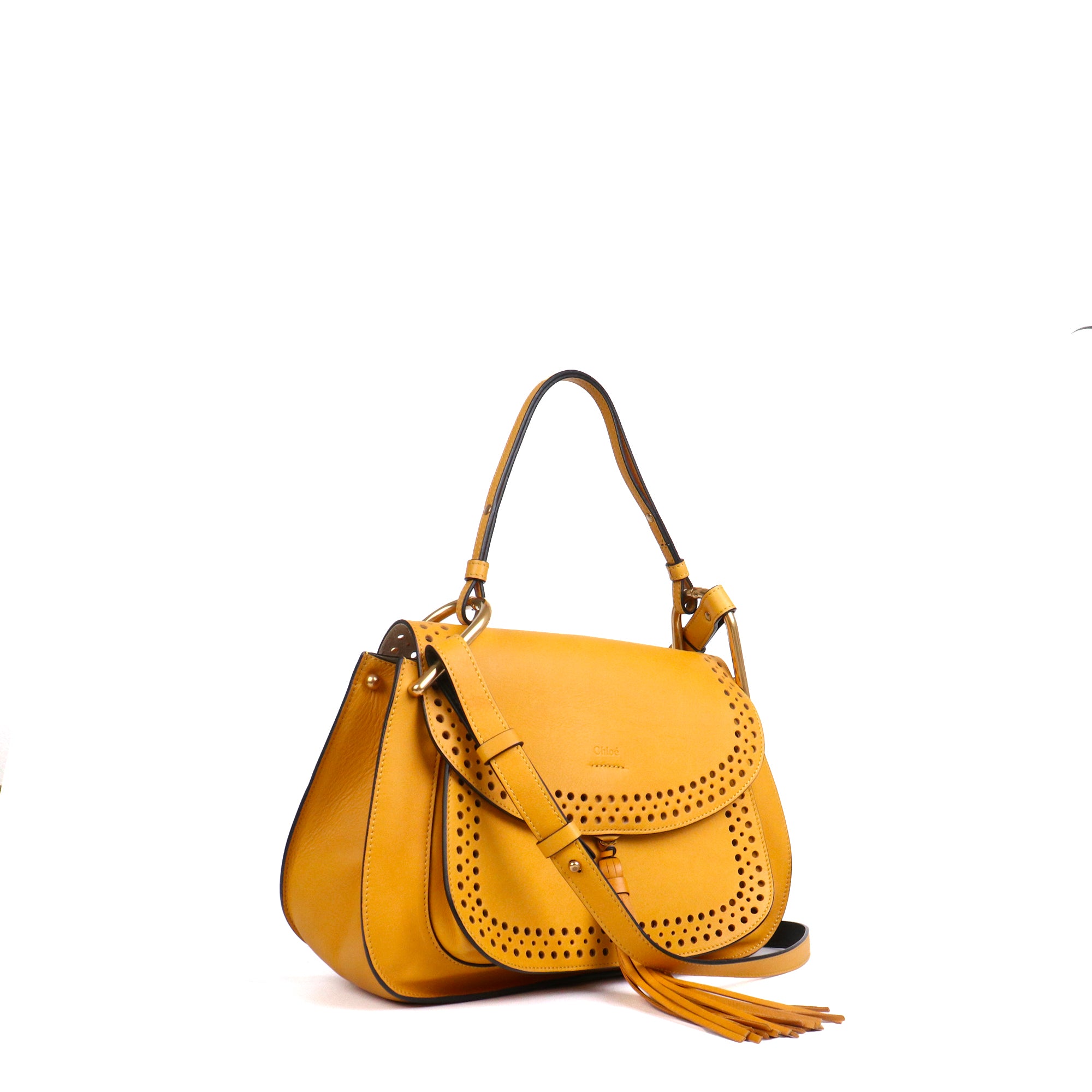 CHLOÉ - Sac à bandoulière Hudson Chloé en cuir jaune