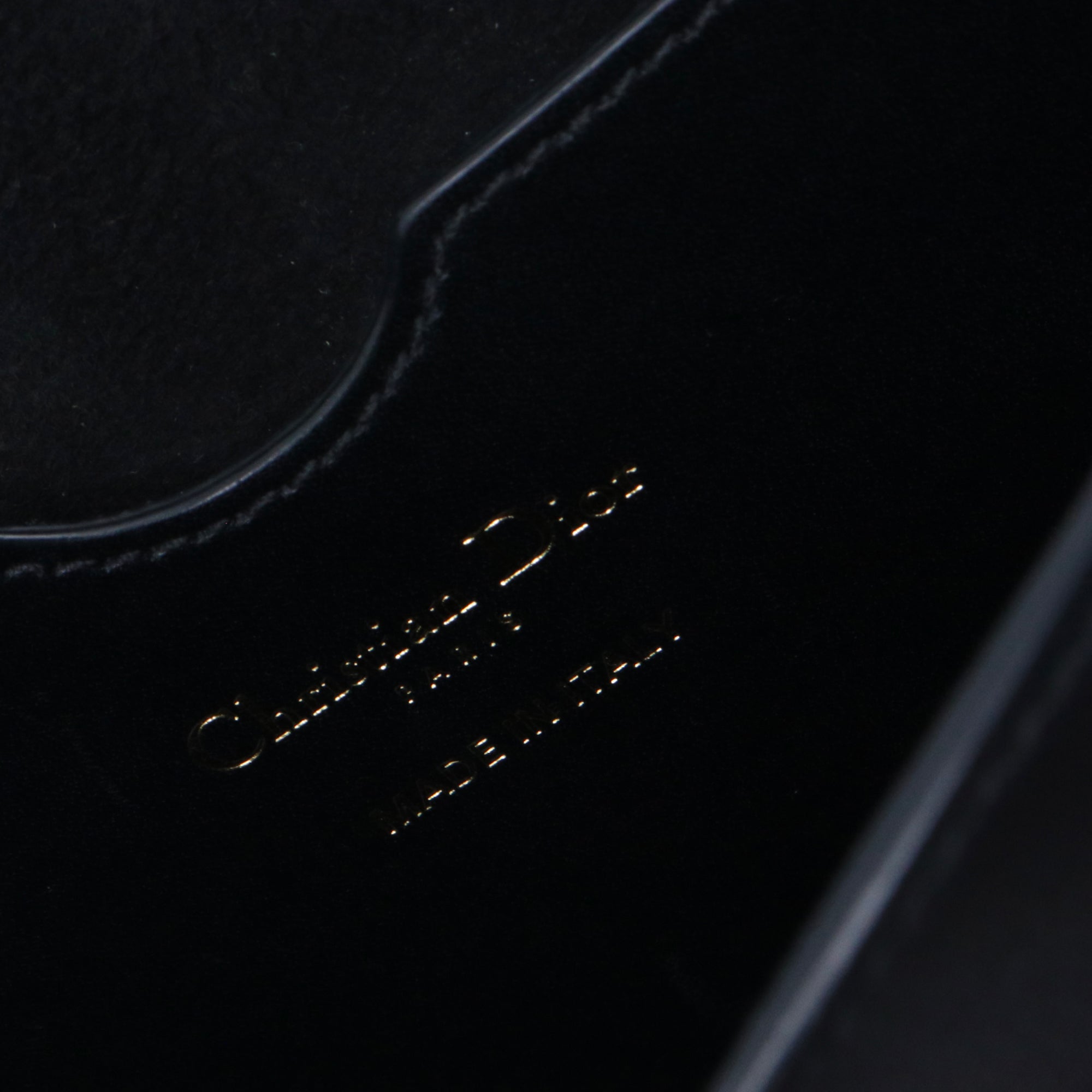 DIOR - Sac à bandoulière Bobby Dior en cuir noir