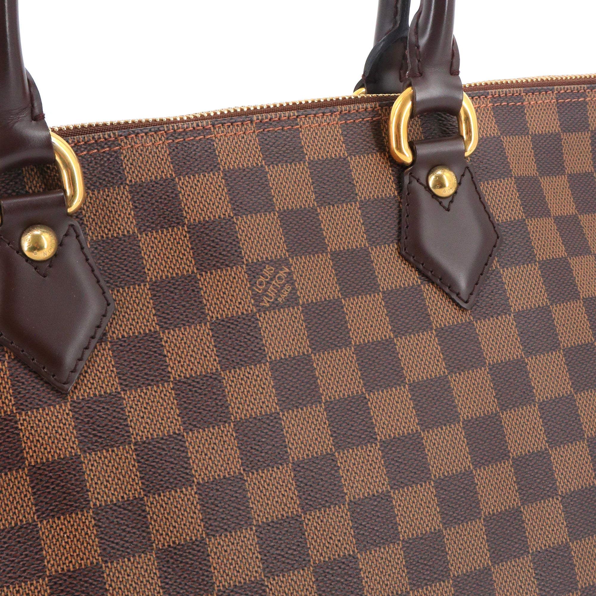 LOUIS VUITTON - Sac à main Saleya Louis Vuitton en toile damier ébène