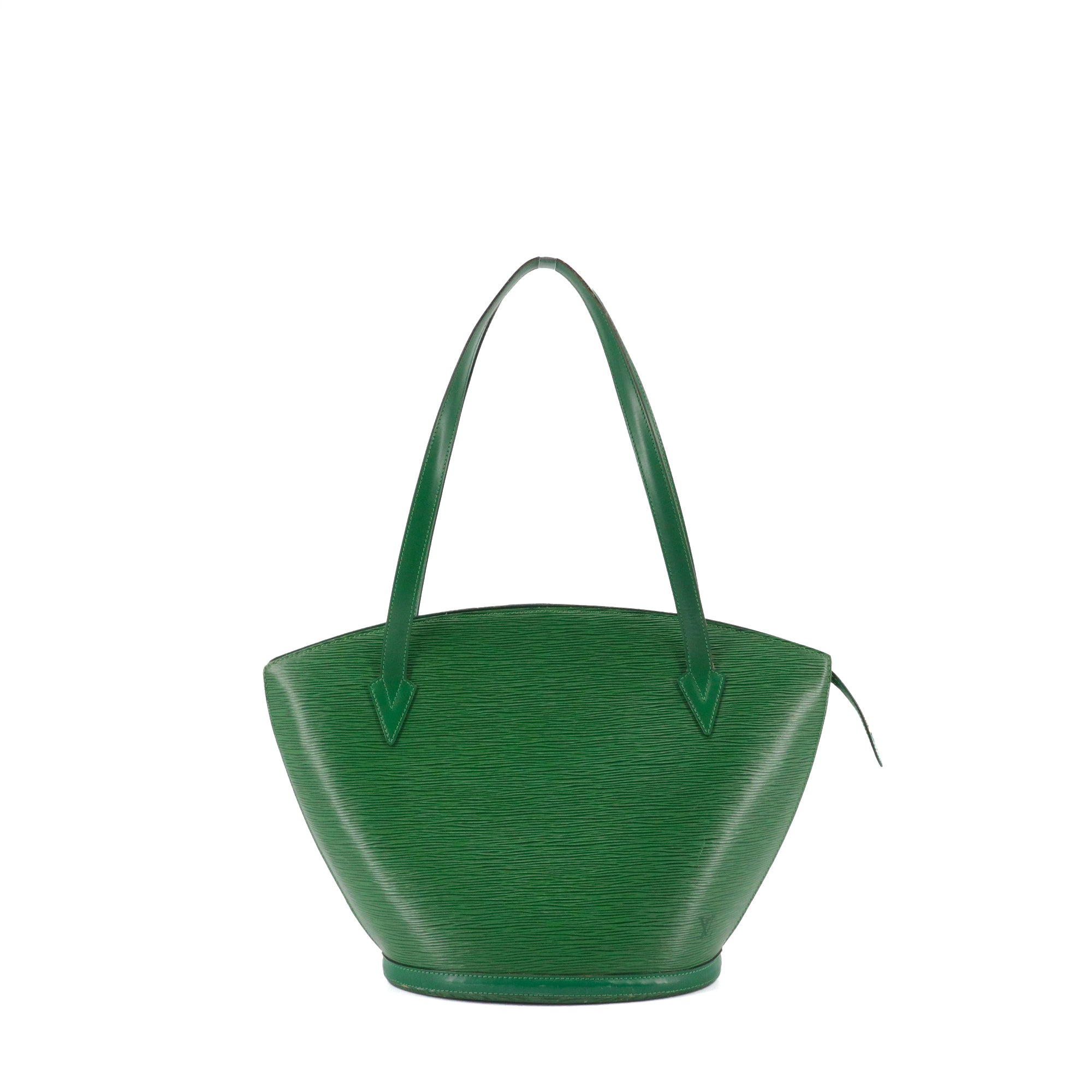 LOUIS VUITTON - Sac à main Saint Jacques Louis Vuitton en cuir épi vert