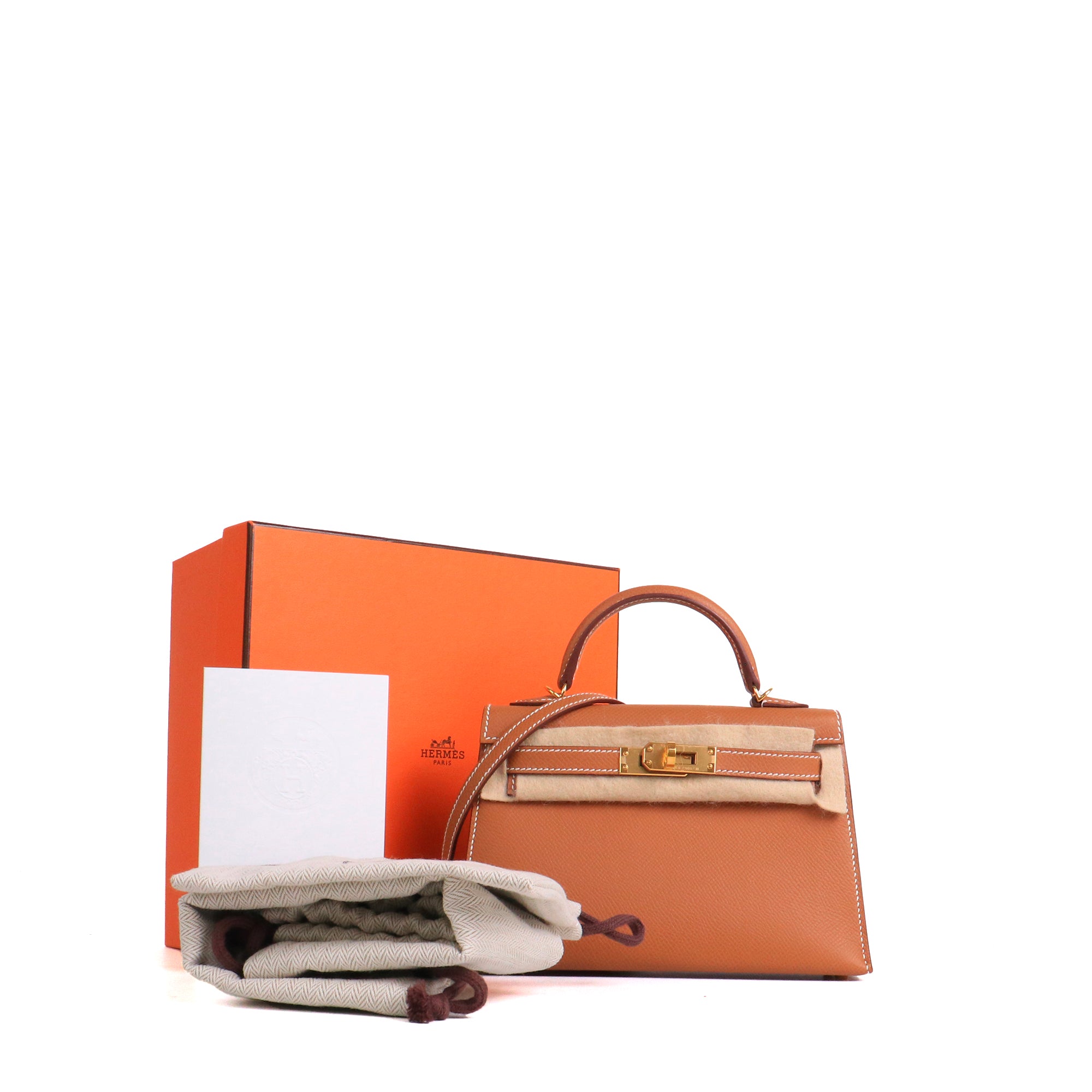 HERMÈS - Kelly 28 shoulder bag in togo leather