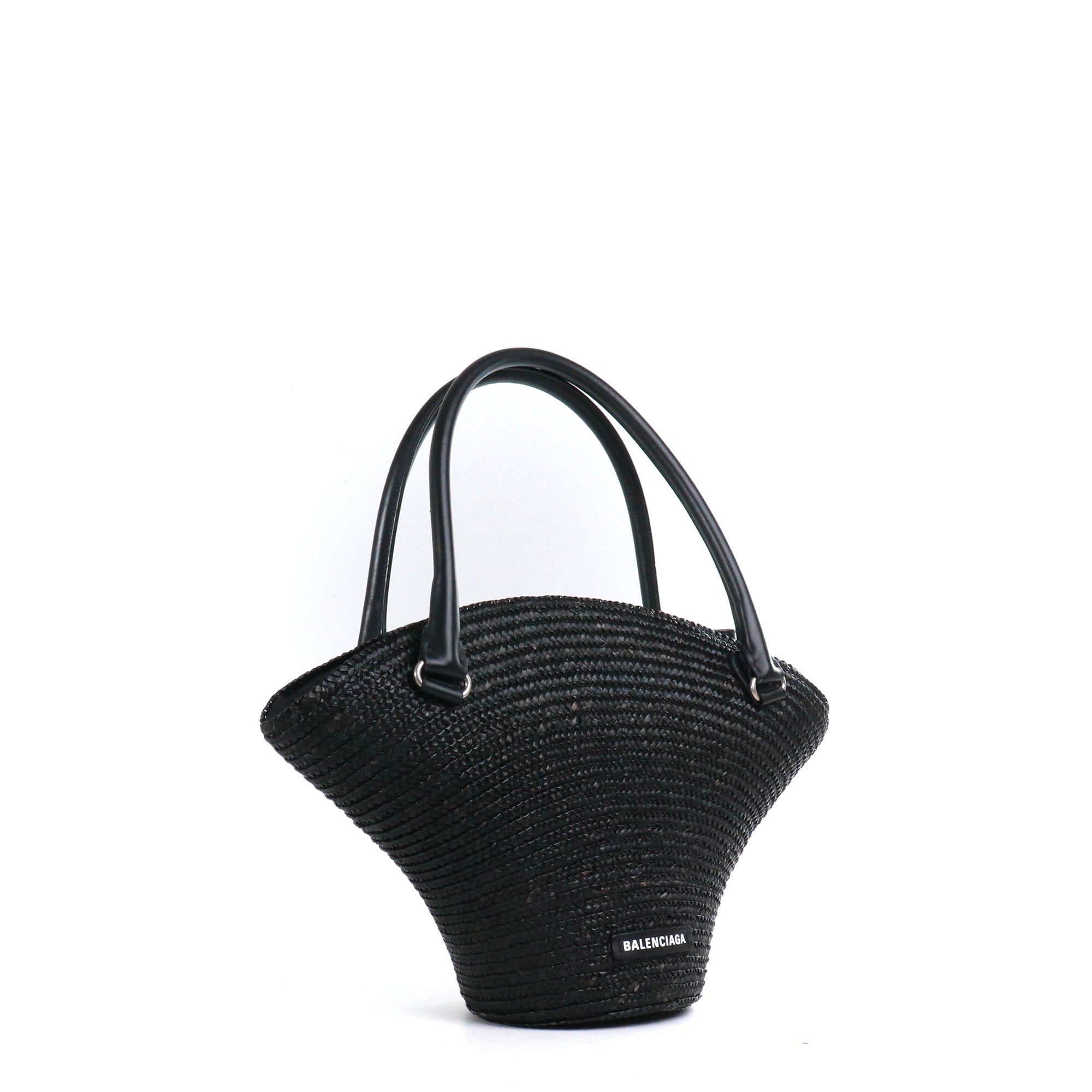 BALENCIAGA - Sac cabas Beach Medium Balenciaga en paille noire