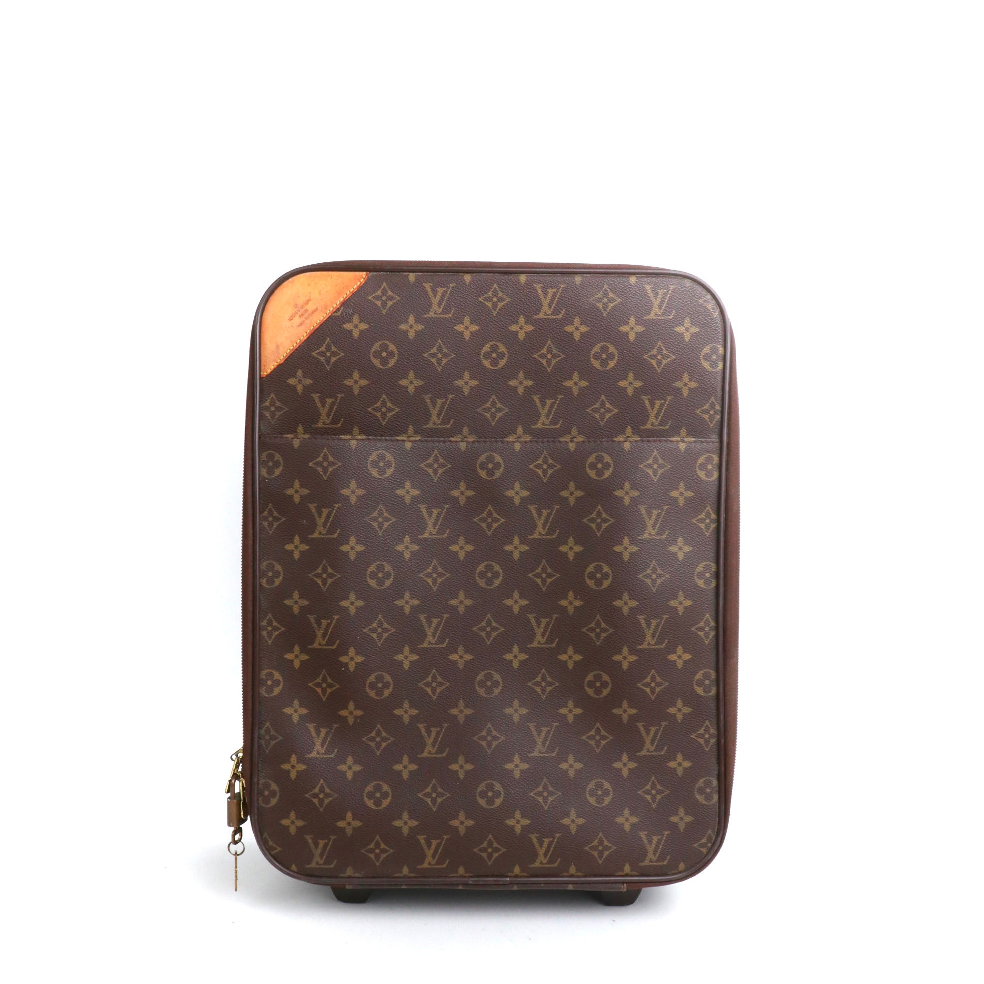 LOUIS VUITTON - Valise Pégase 45 Louis Vuitton en toile monogramme