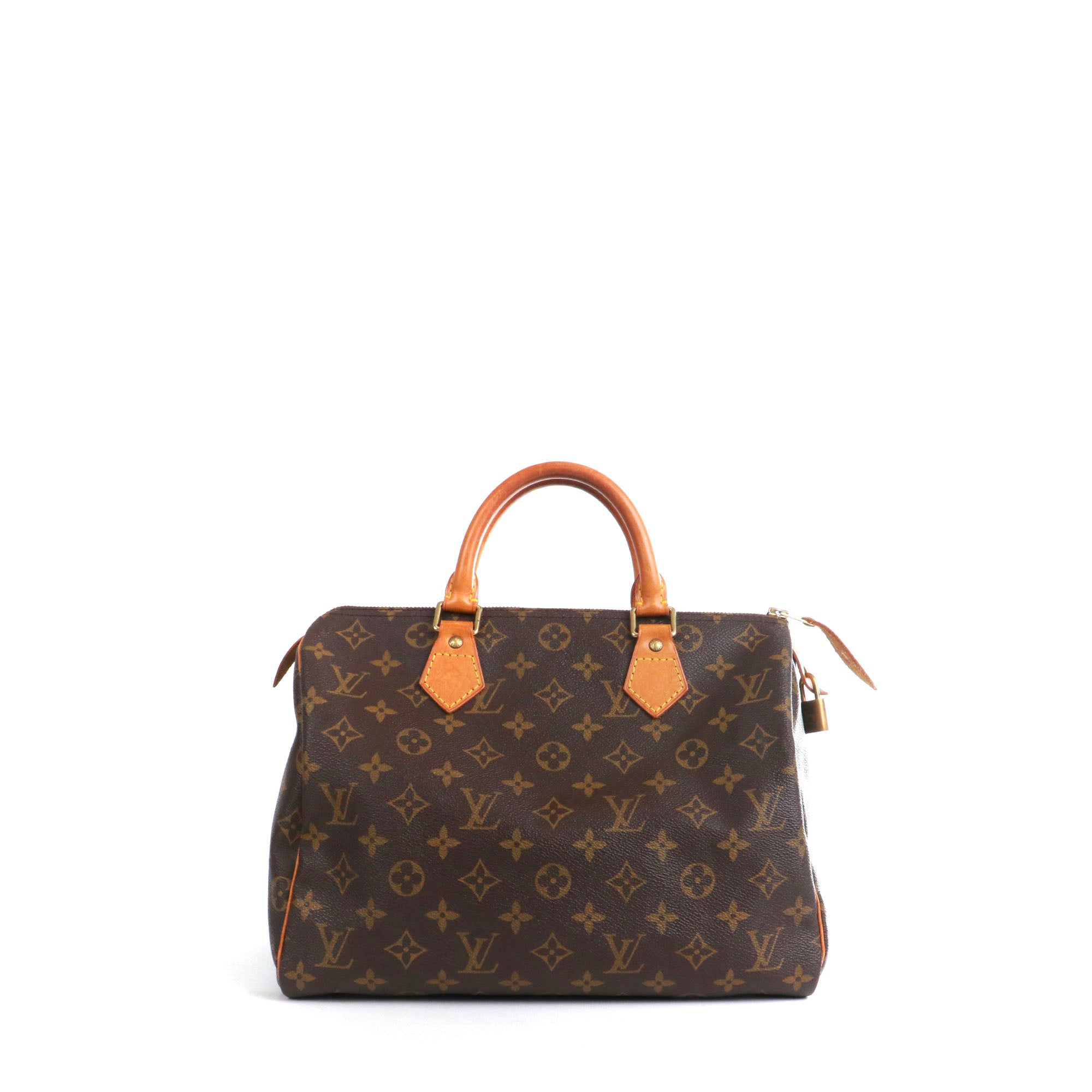 LOUIS VUITTON - Sac à main Speedy 30 Louis Vuitton en toile monogrammée