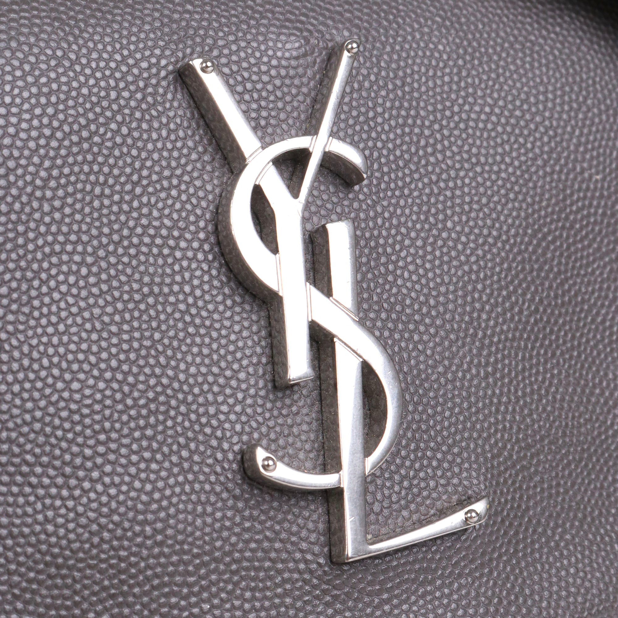 SAINT LAURENT - Sac à bandoulière West Hollywood Saint Laurent en cuir grainé gris