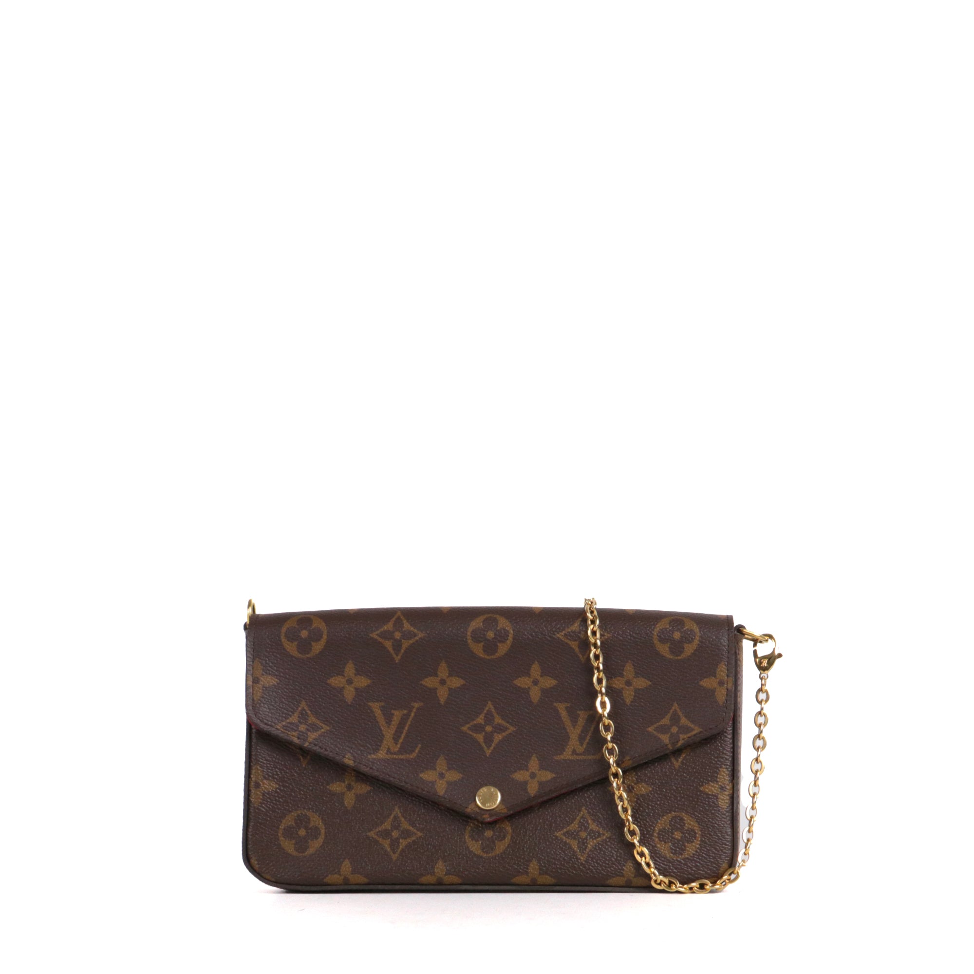 LOUIS VUITTON - Pochette Félicie Louis Vuitton en toile monogrammée marron