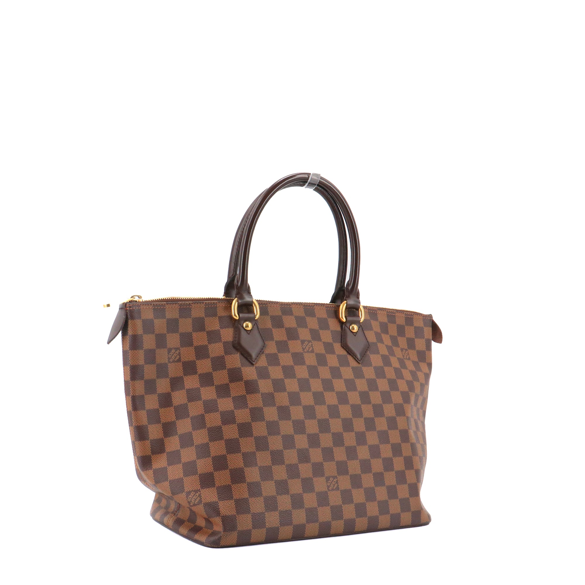LOUIS VUITTON - Sac à main Saleya Louis Vuitton en toile damier ébène