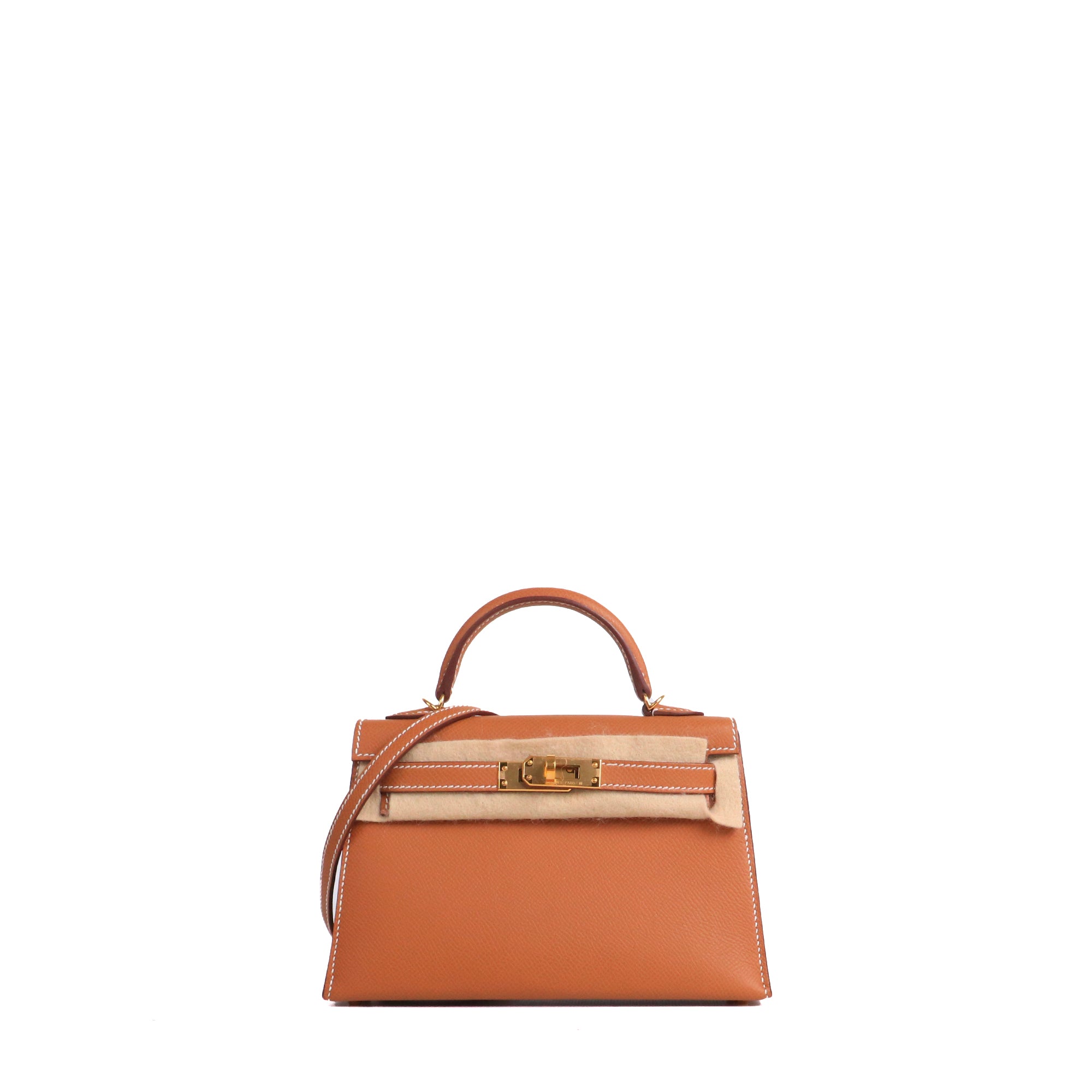 HERMÈS - Kelly 28 shoulder bag in togo leather