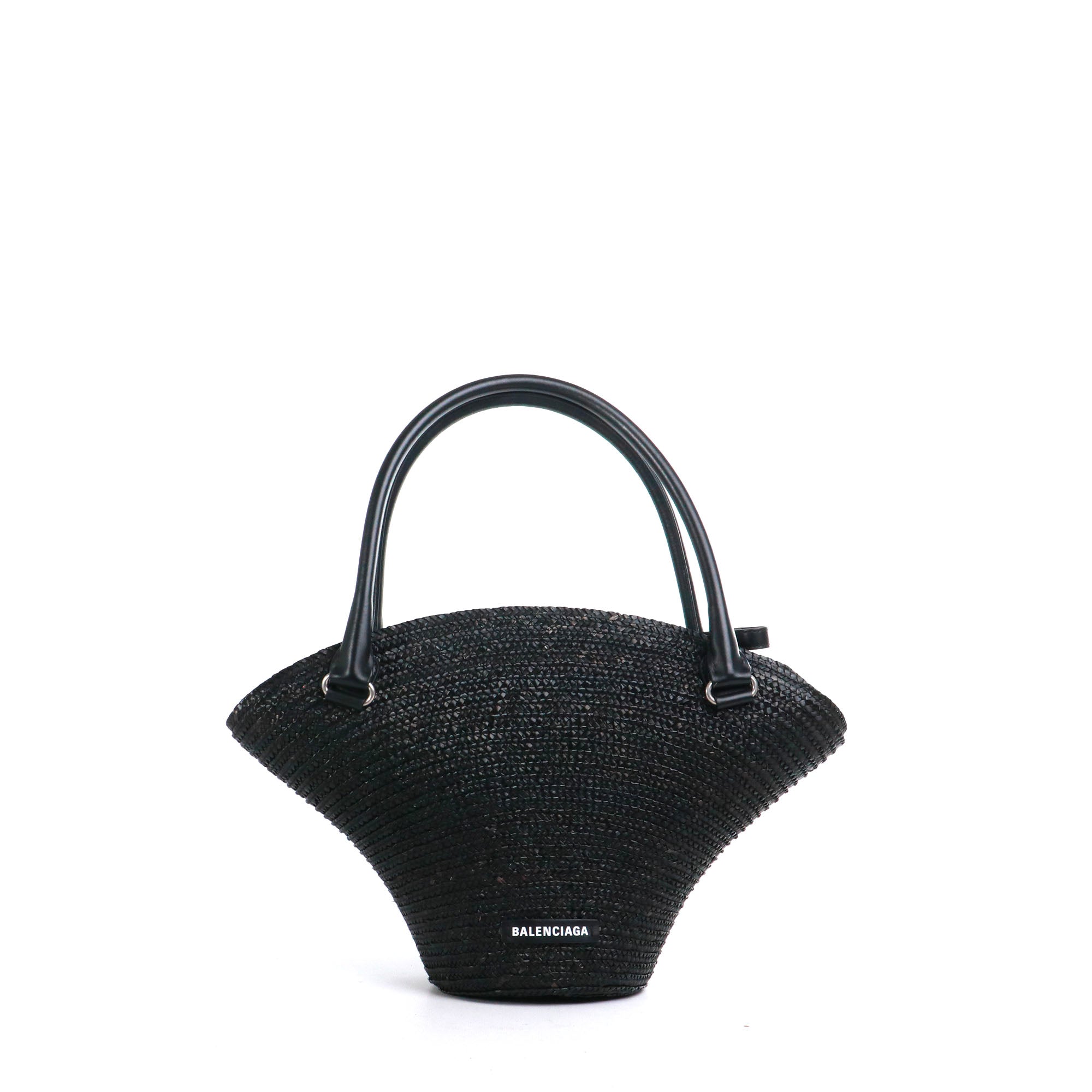 BALENCIAGA - Sac cabas Beach Medium Balenciaga en paille noire