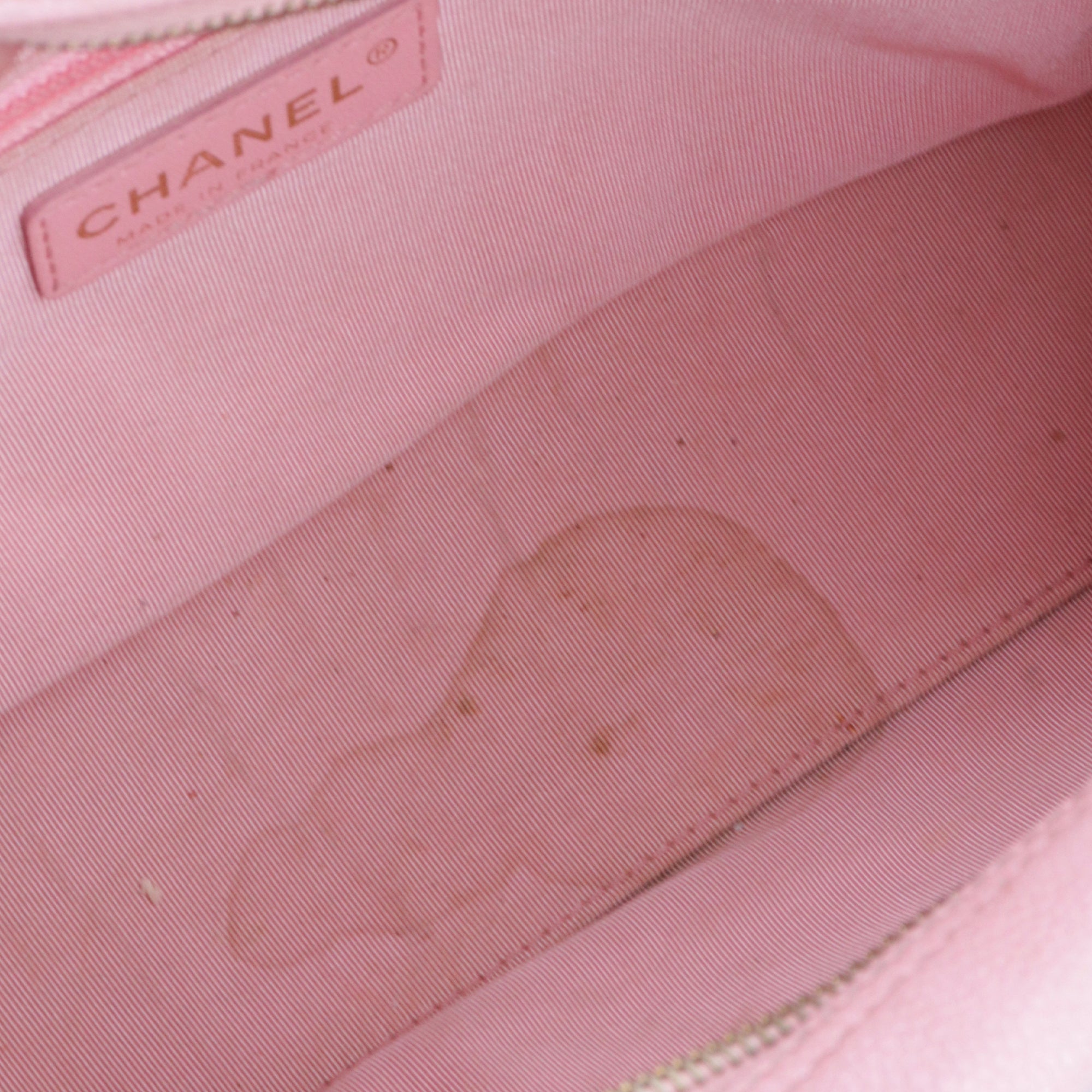 CHANEL - Chanel Bowling handbag in vintage pink caviar leather