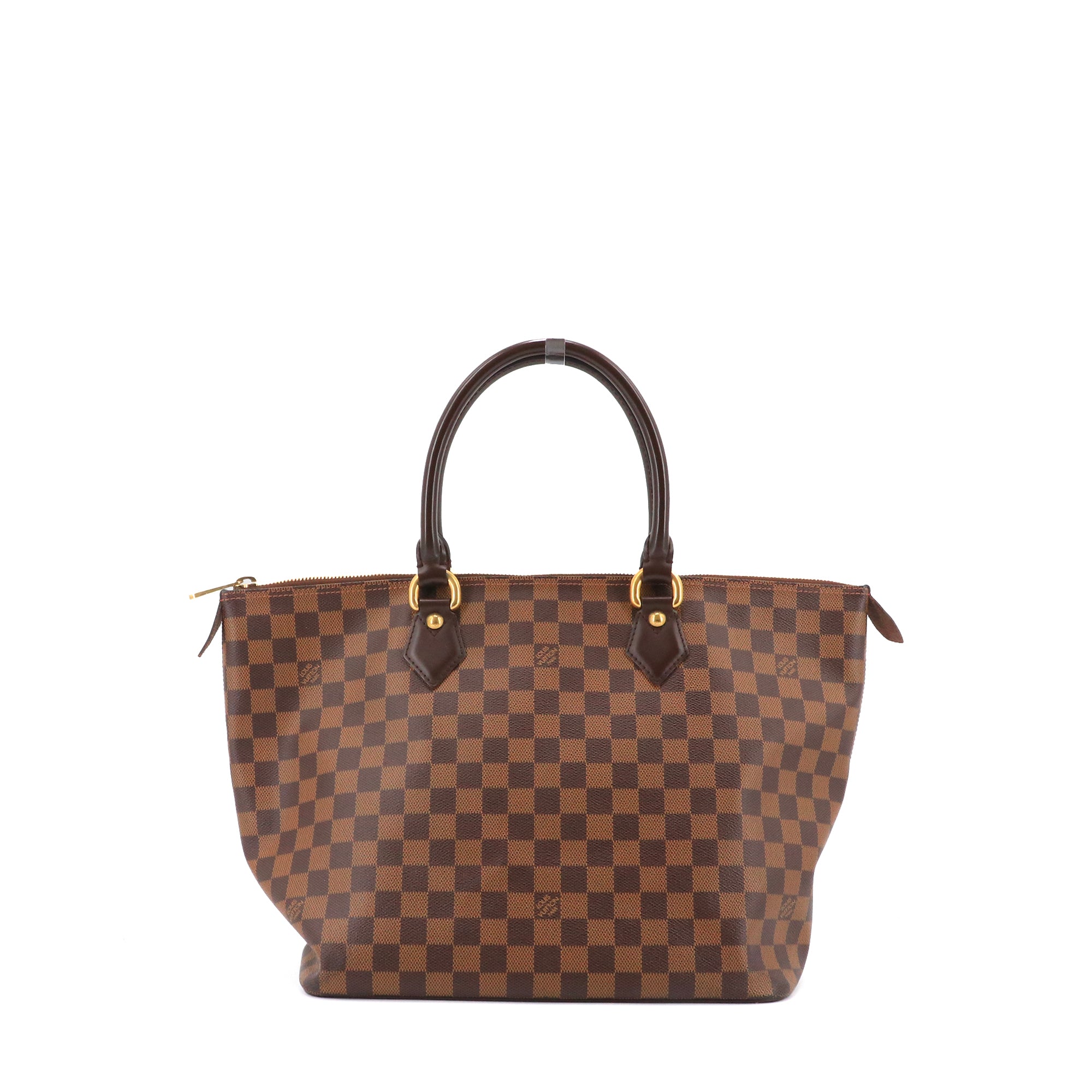 LOUIS VUITTON - Sac à main Saleya Louis Vuitton en toile damier ébène