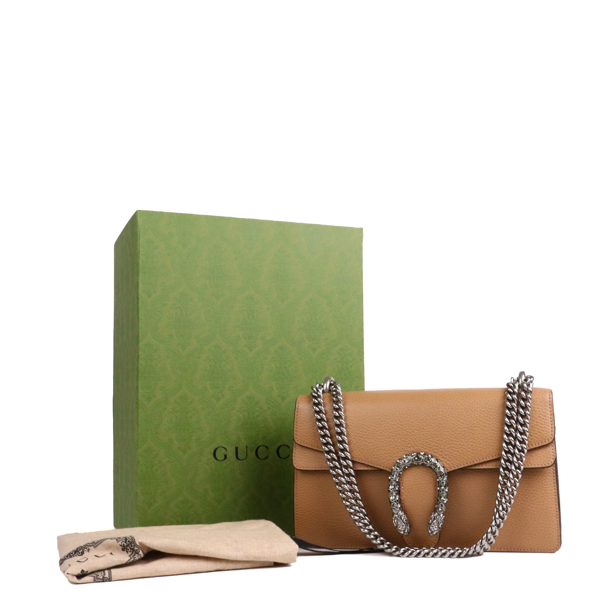 GUCCI - Sac à épaule Dionysus Petite Taille Gucci en cuir marron