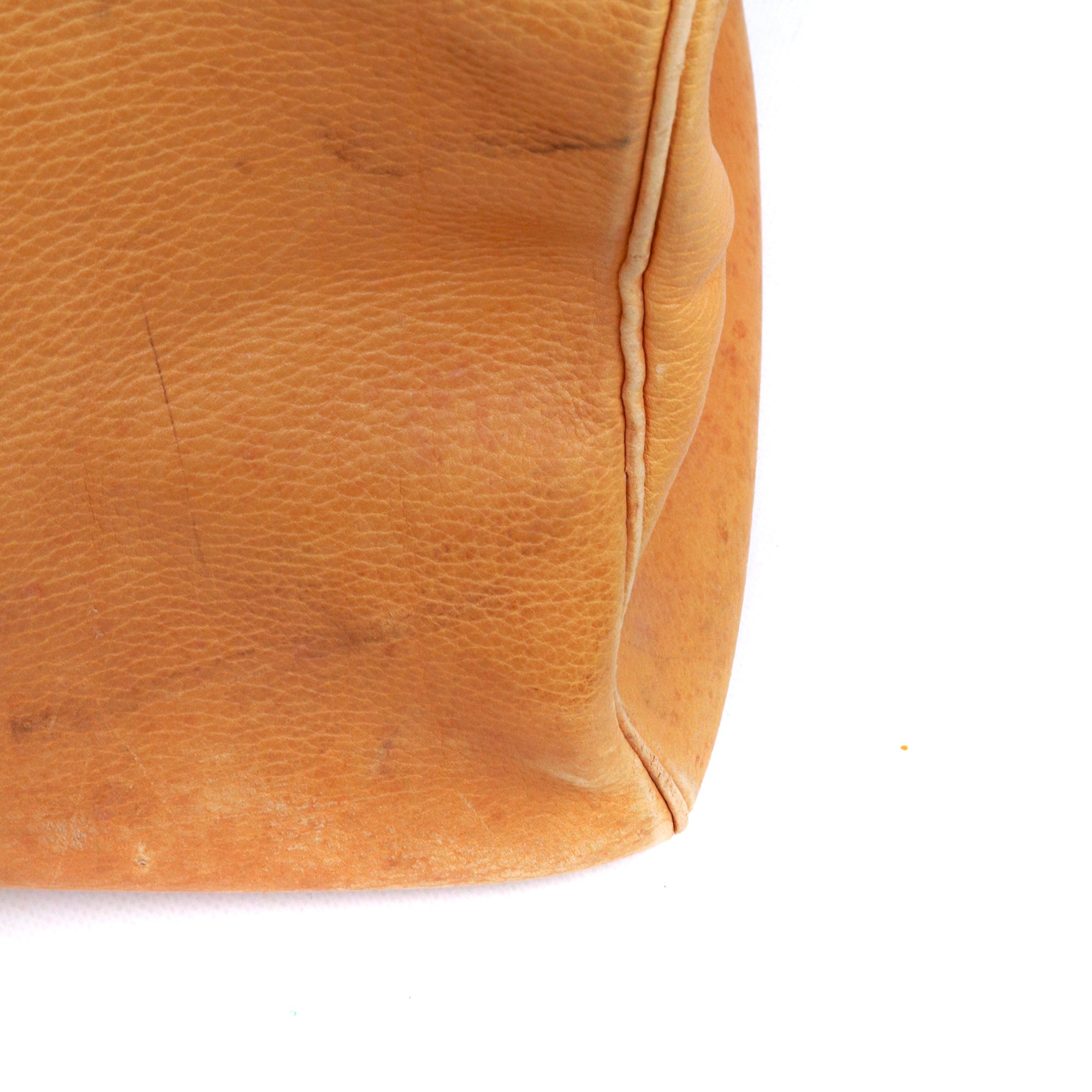 HERMÈS - Sac de voyage Haut à Courroies 60 Hermès en cuir marron vintage