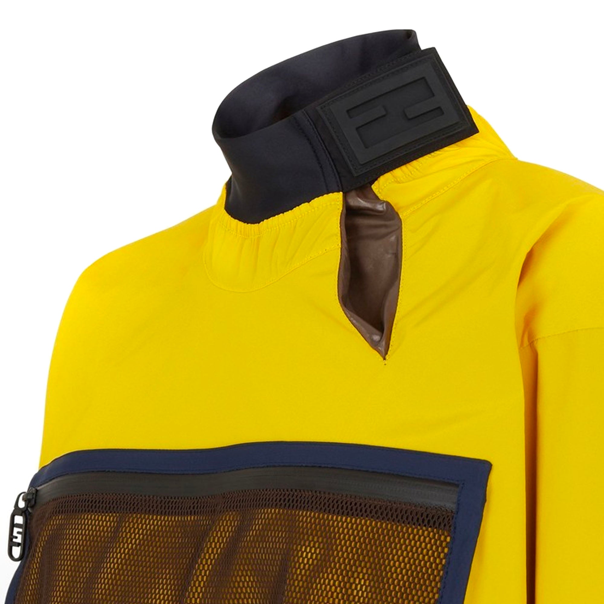 FENDI - Veste coupe-vent Fendi en toile jaune (S)