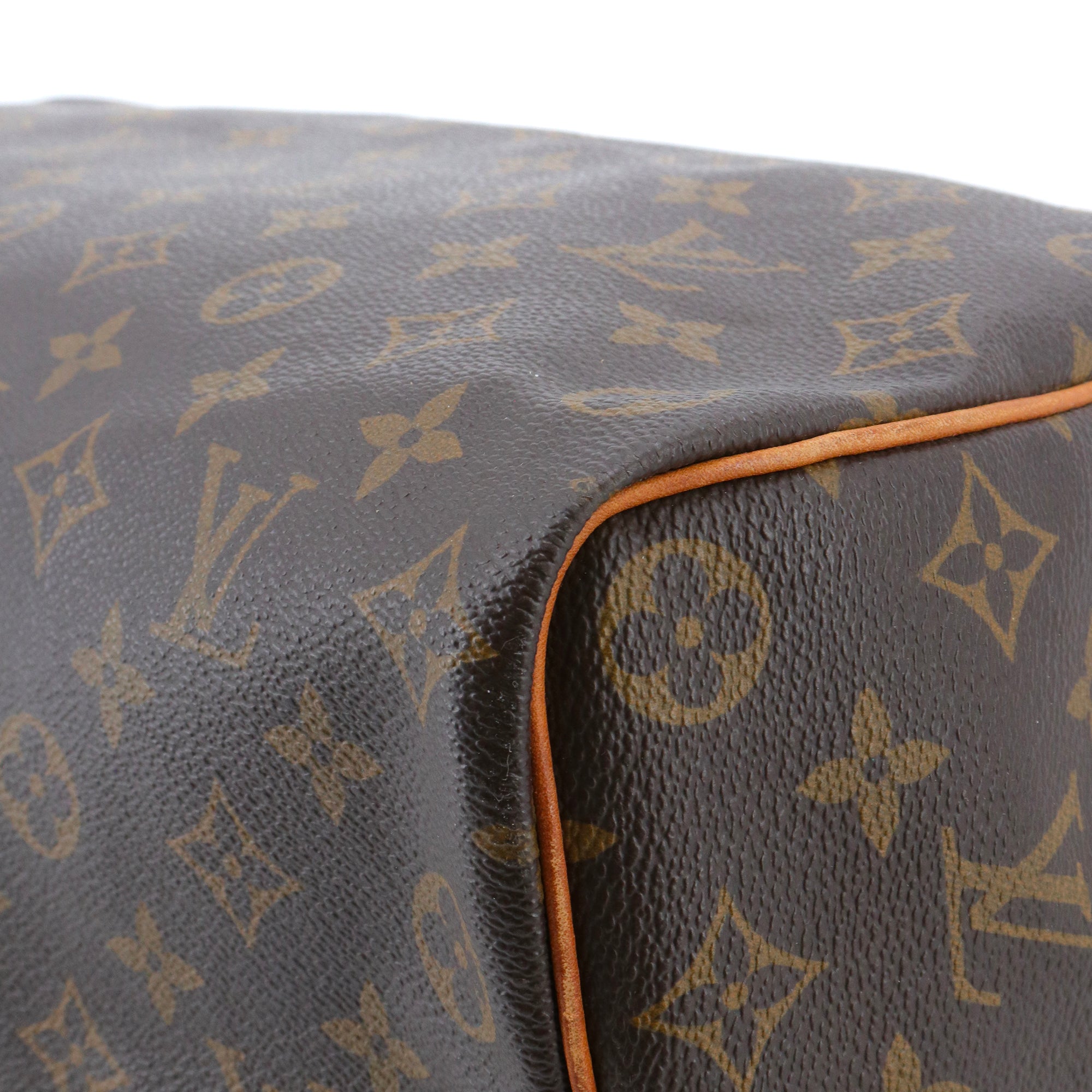 LOUIS VUITTON - Sac à main Speedy 35 Louis Vuitton en toile monogrammée vintage