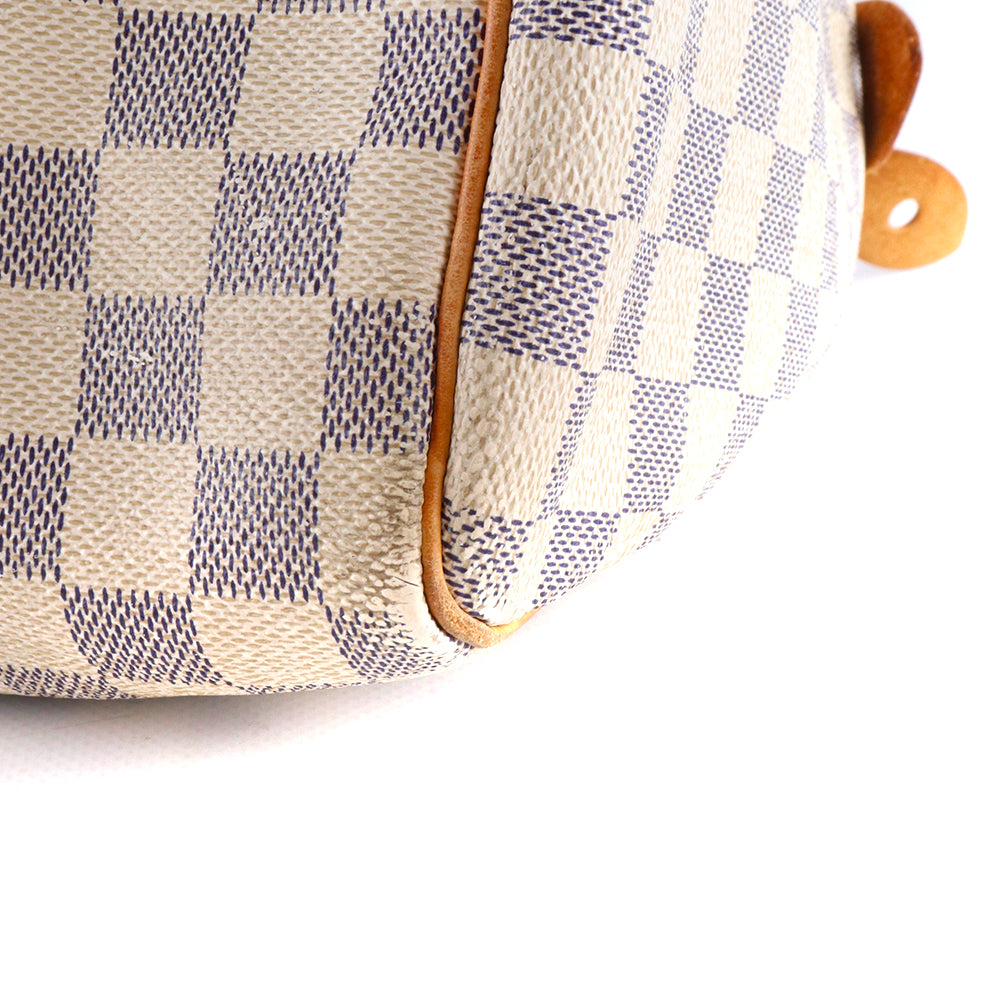 LOUIS VUITTON - Sac à main Speedy 30 en toile damier azur