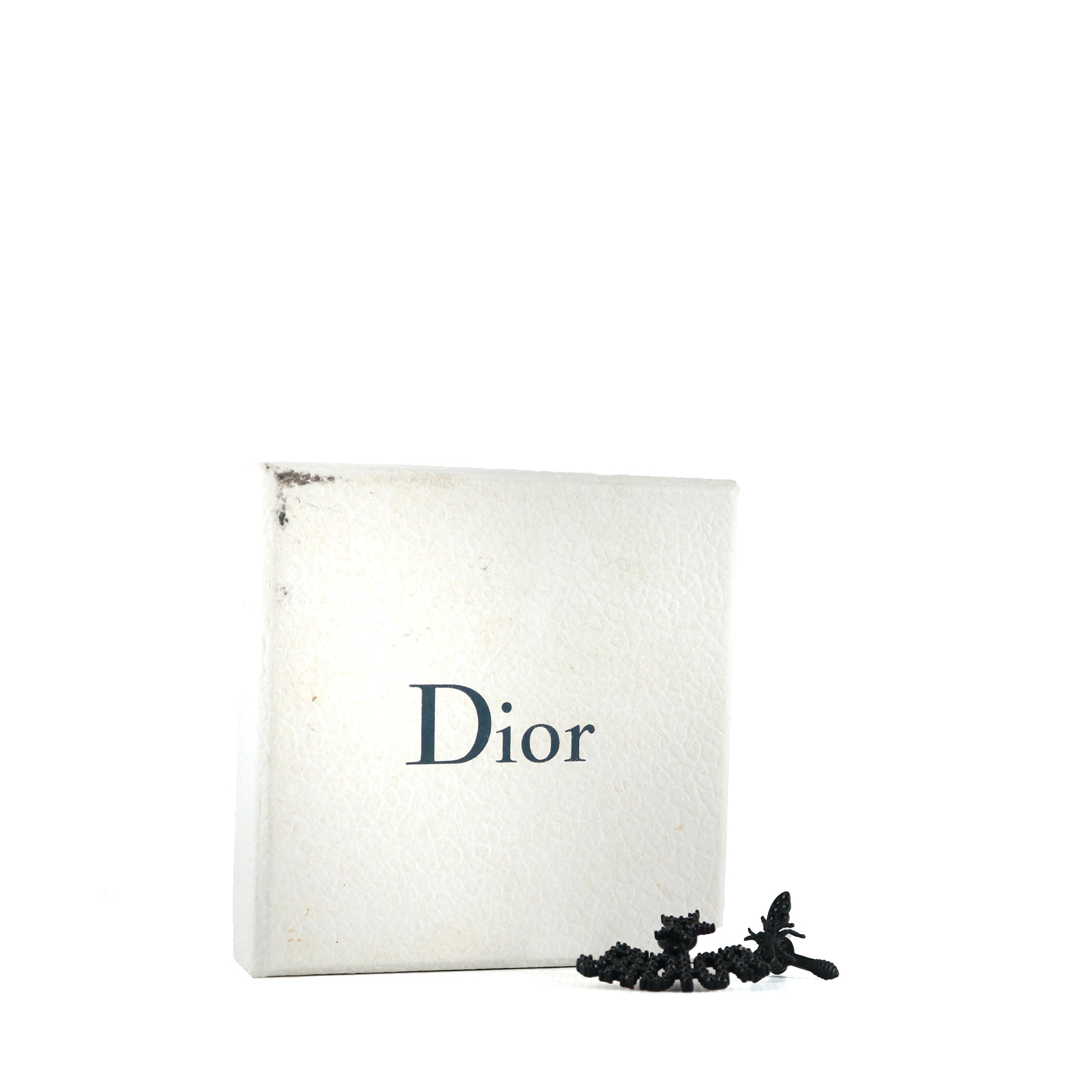 DIOR - Boucles d'oreilles J'Adior en strass noirs